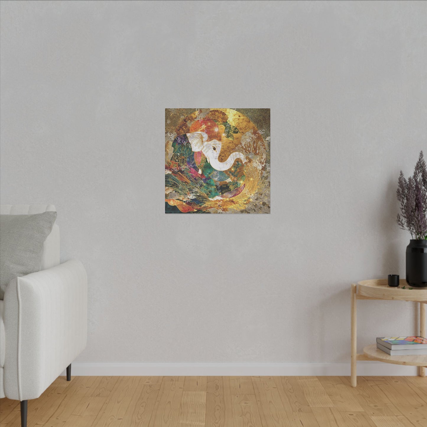 Blessing of Ganesha-Matte Premium Canvas Art