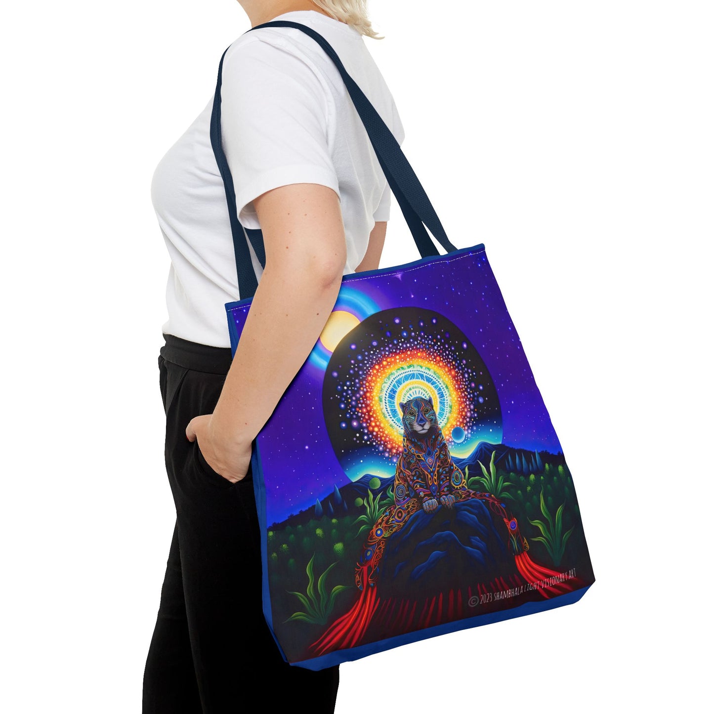 Cosmic Jaguar Tote Bag