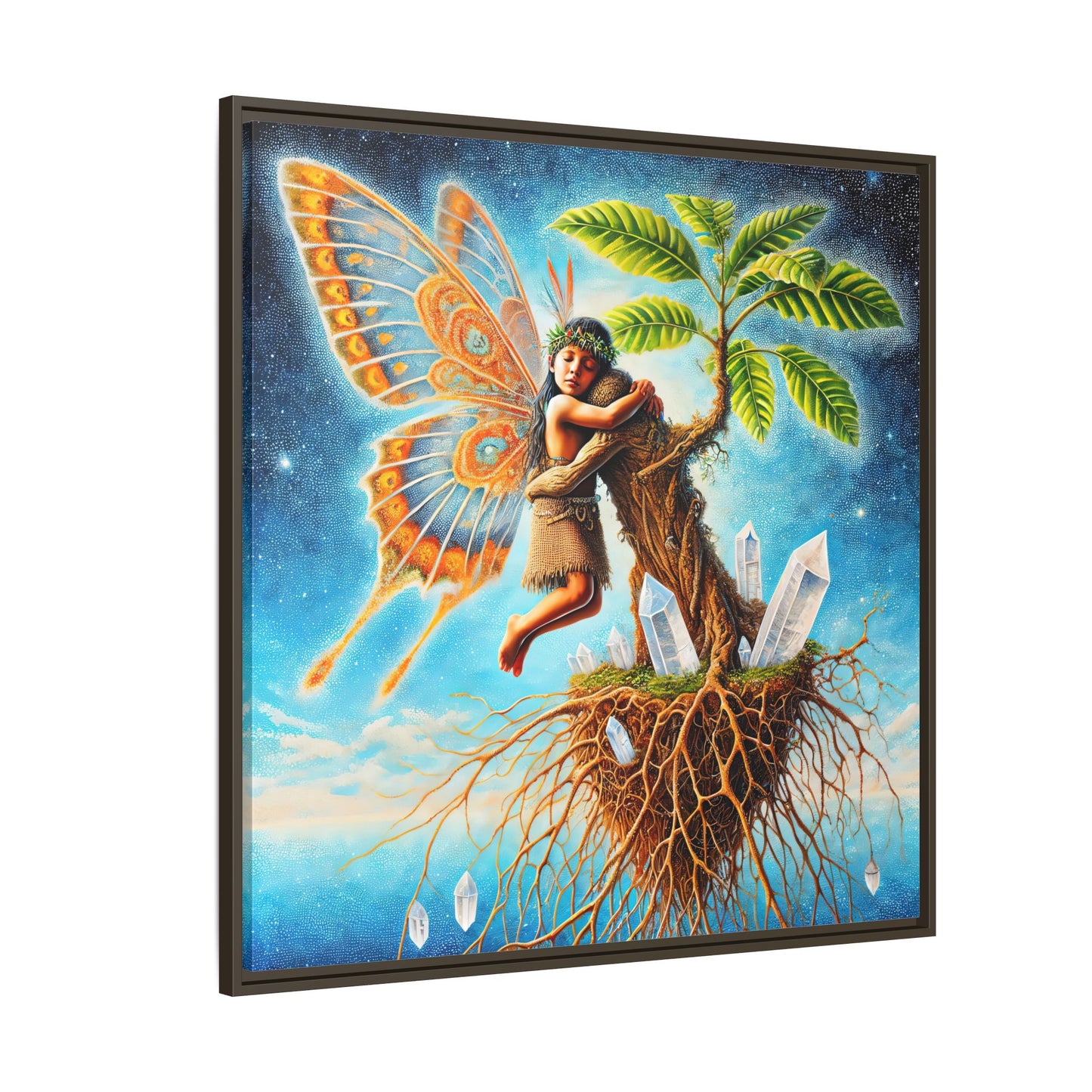 Child of The Earth-Framed Canvas Art