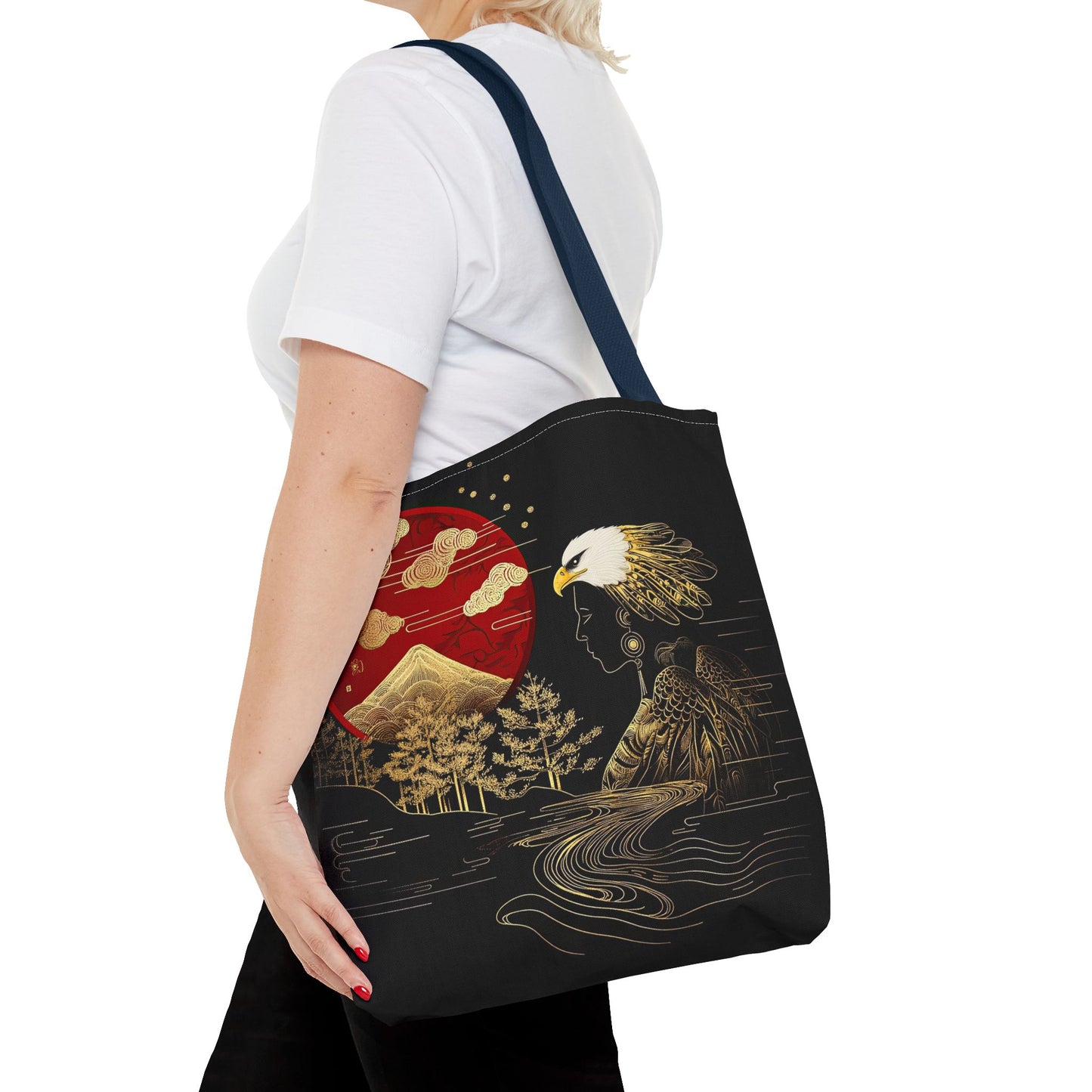The Golden Eagle&Sun-Spirit Tote Bag