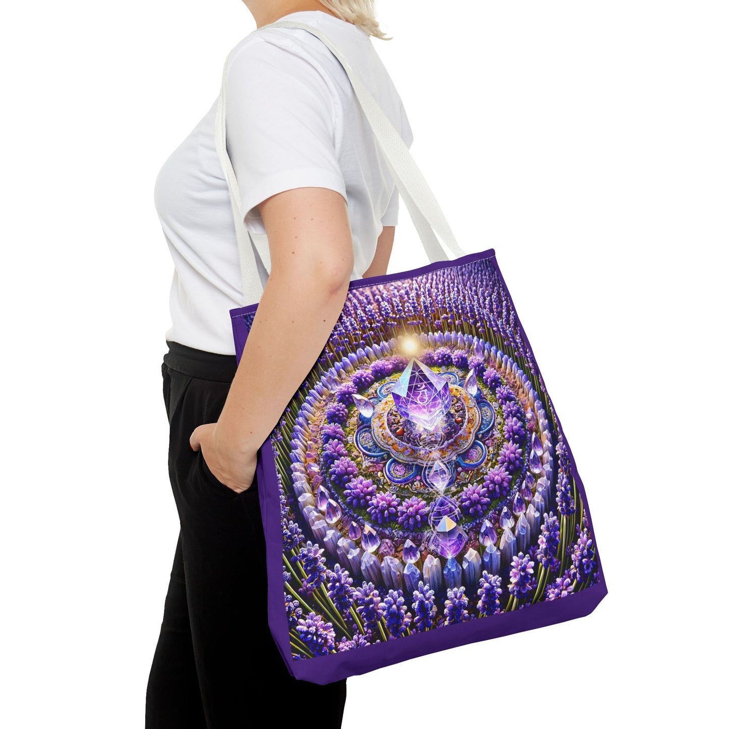 Violet Flame Mandara-Spirit Tote Bag -