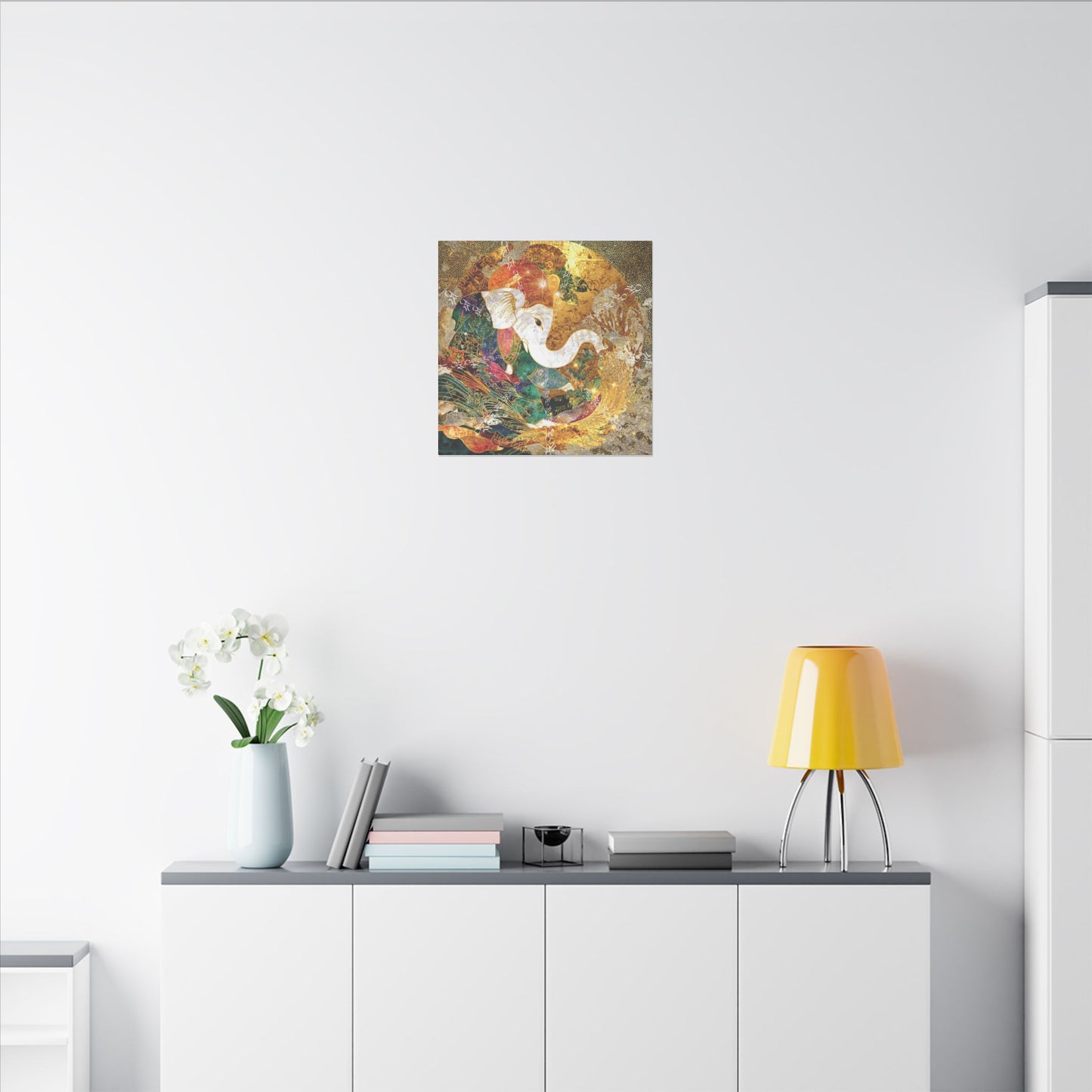Blessing of Ganesha-Matte Premium Canvas Art