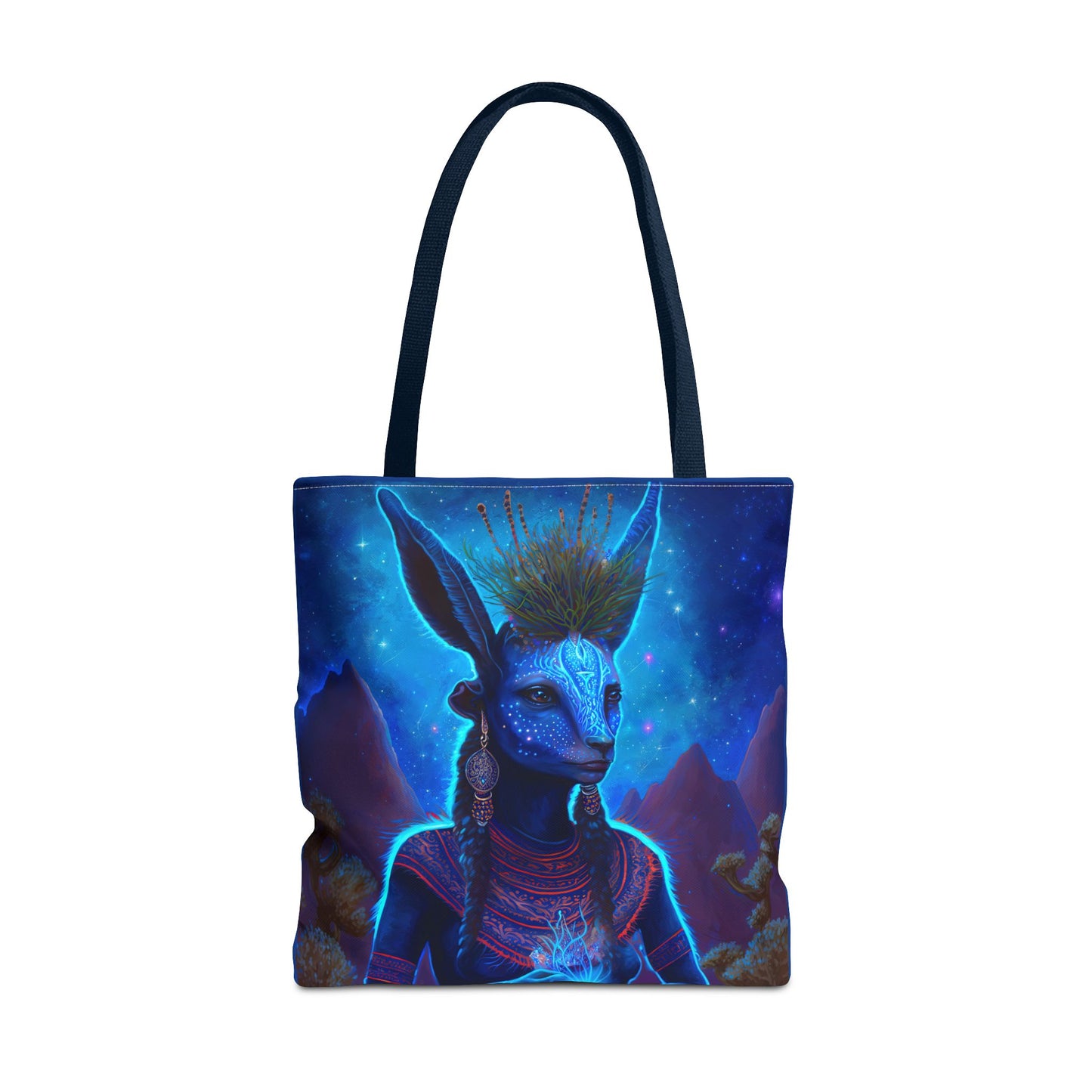 Sacred Blue Deer-Spirit Tote Bag