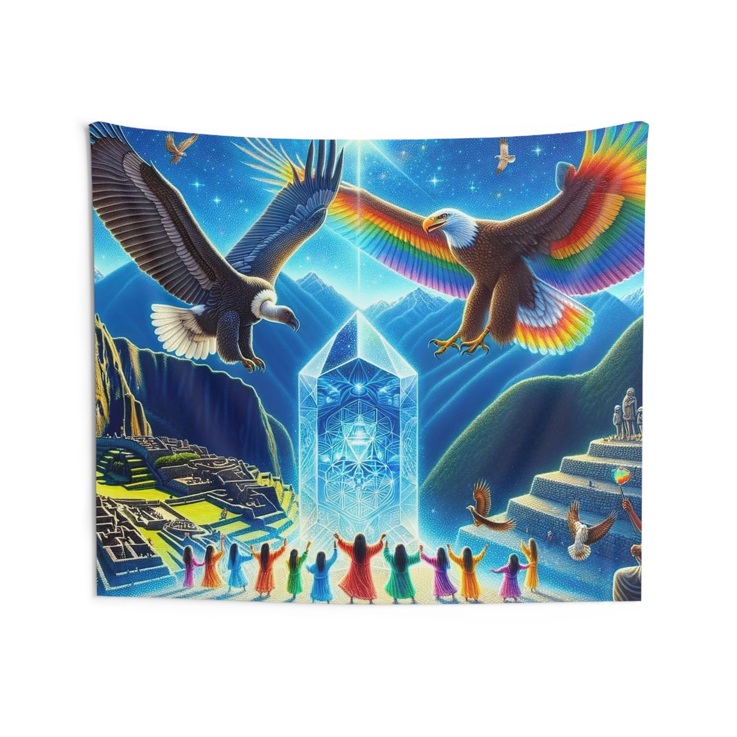 The Prophecy of the Eagle and the Condor -Wall Tapestry