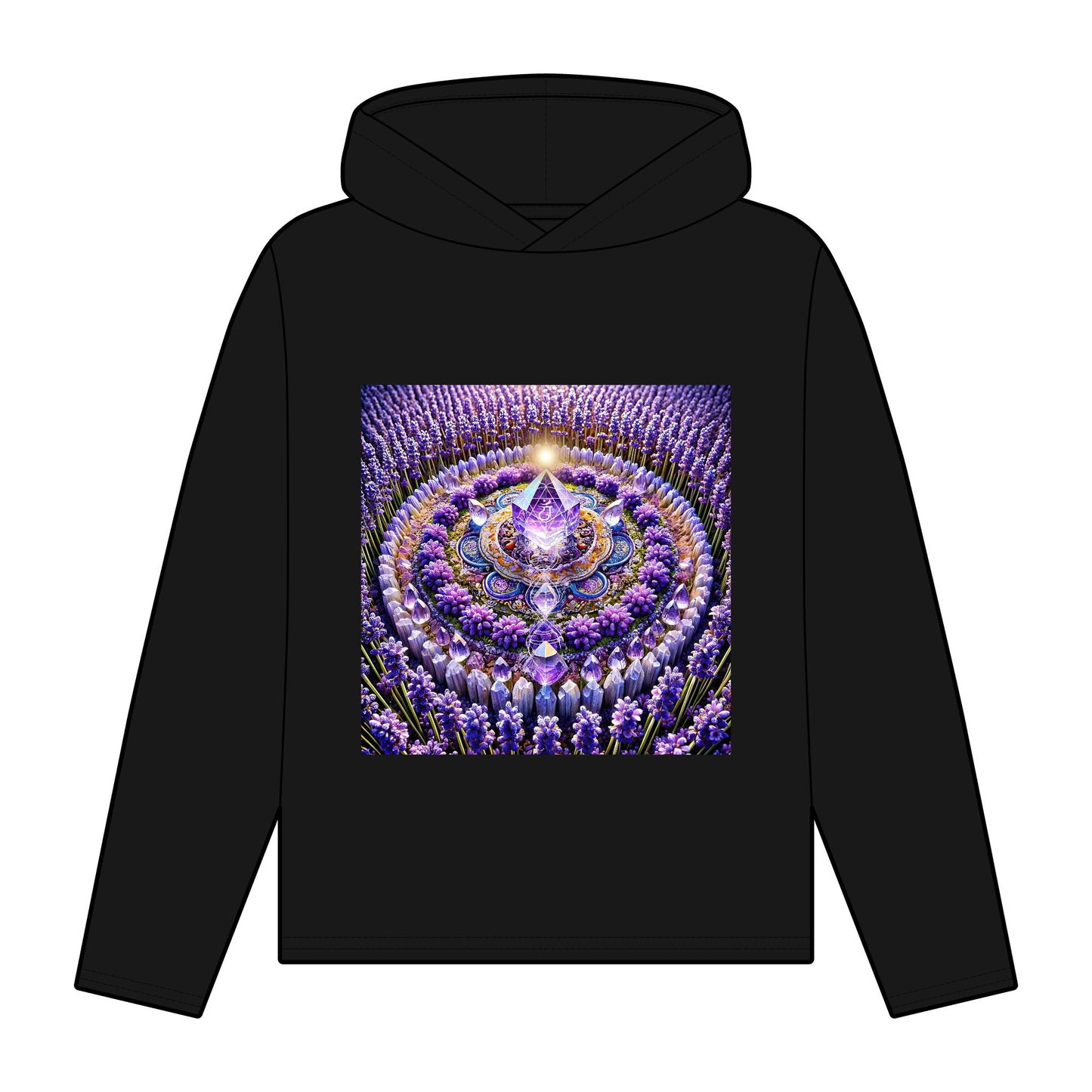Violet Flame Mandala-Women's Organic Relaxed Fit Hoodie