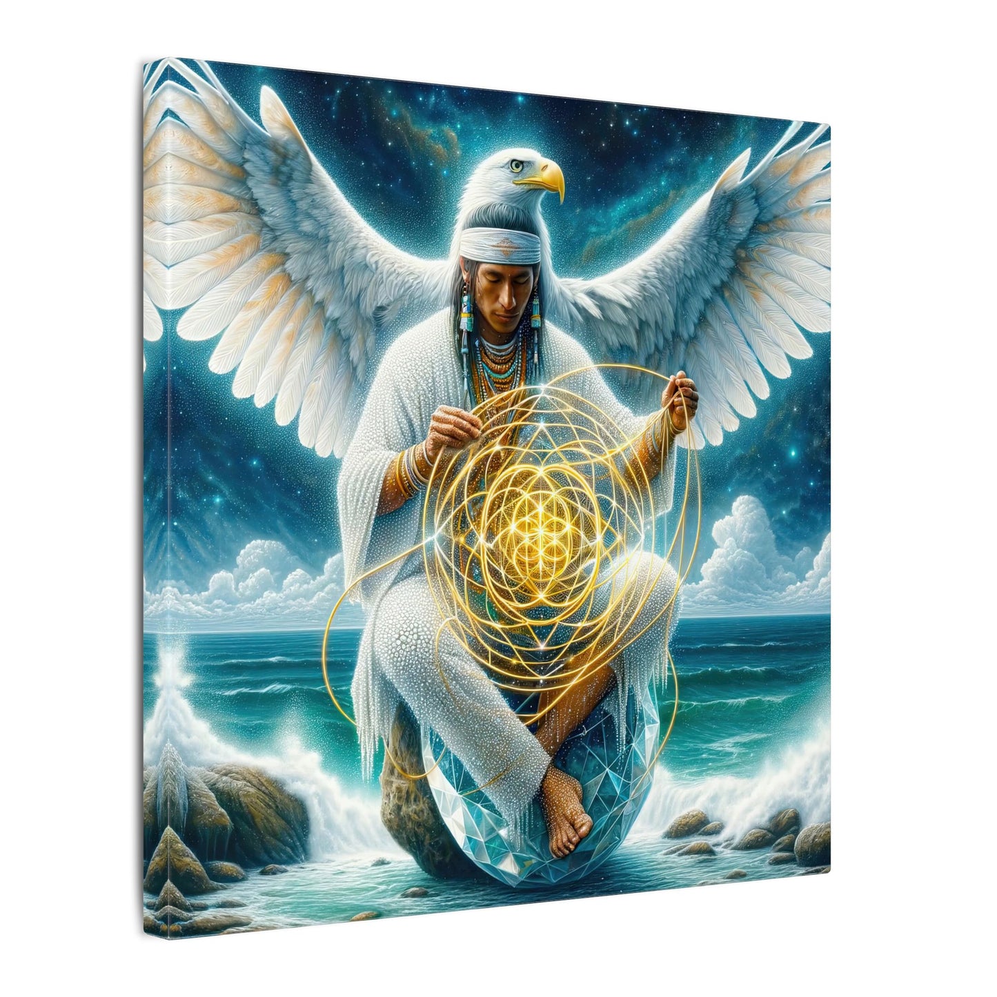 The Weaver of Light-Matte Canvas Art