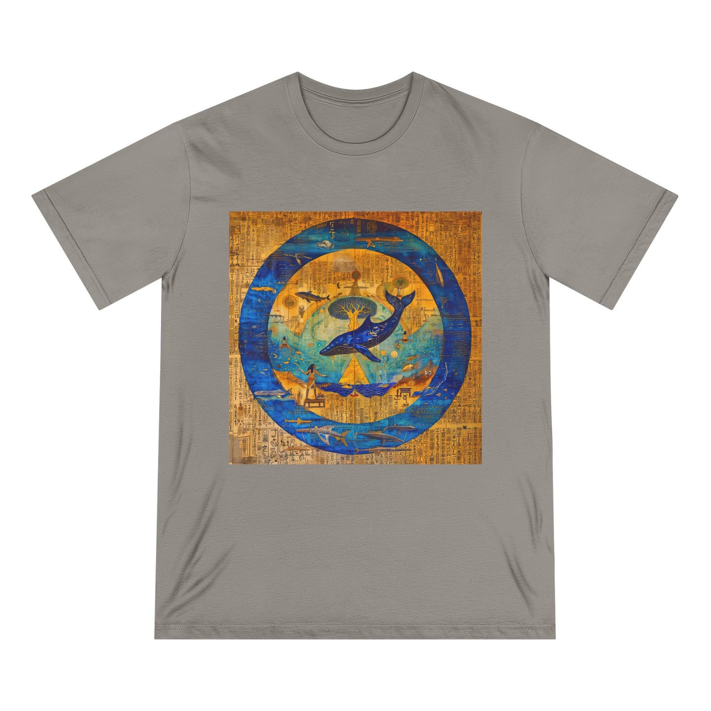 Sirius Codex: Whale Guardian and the Tree of Light-Unisex 100% Organic Cotton T-Shirt