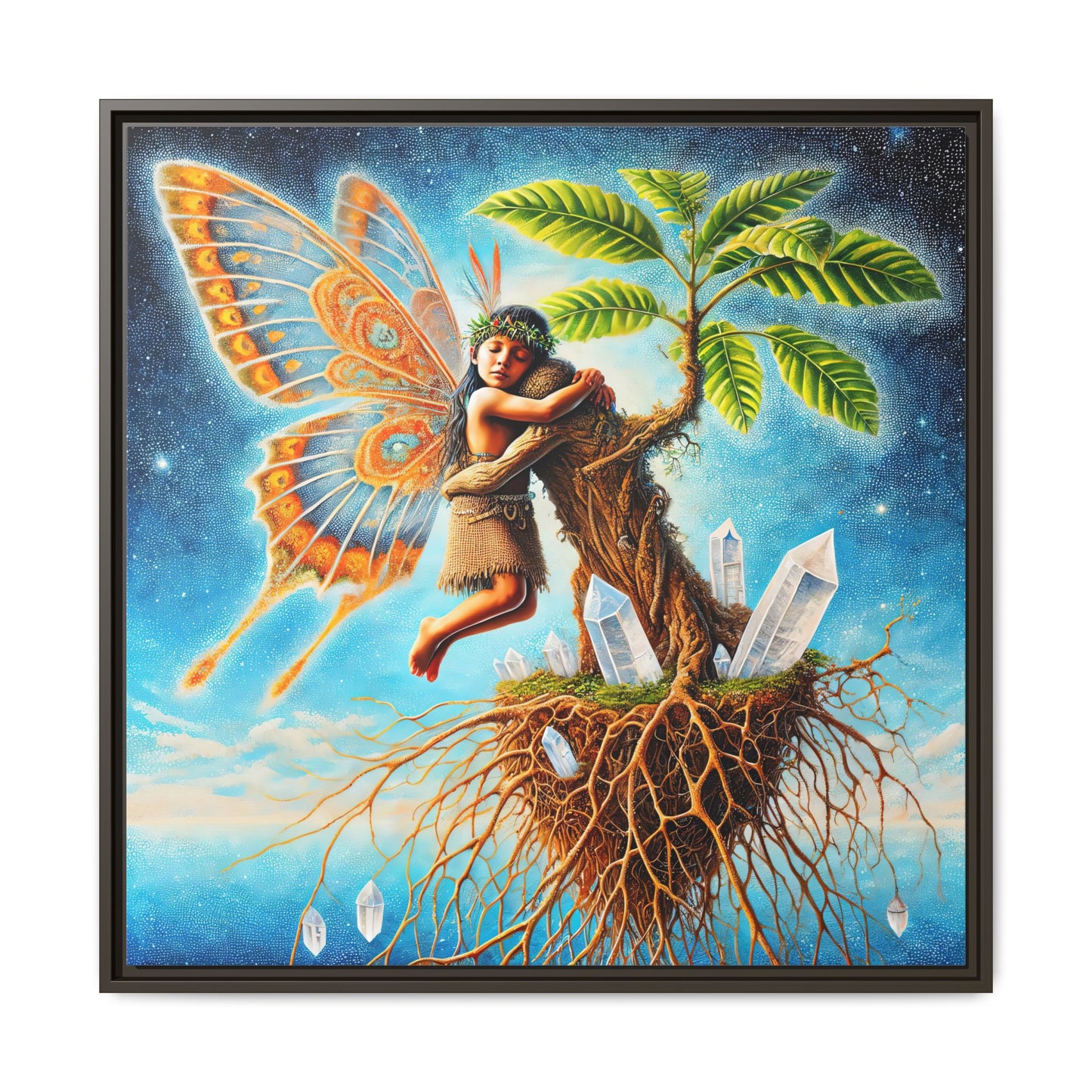 Child of The Earth-Framed Canvas Art