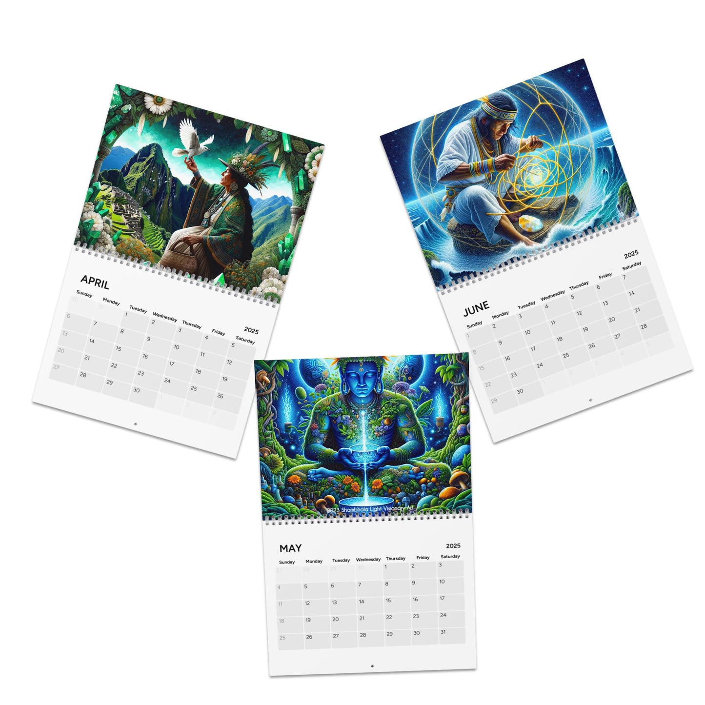 Shambhala Light Visionary Art 2026 Art Calendar