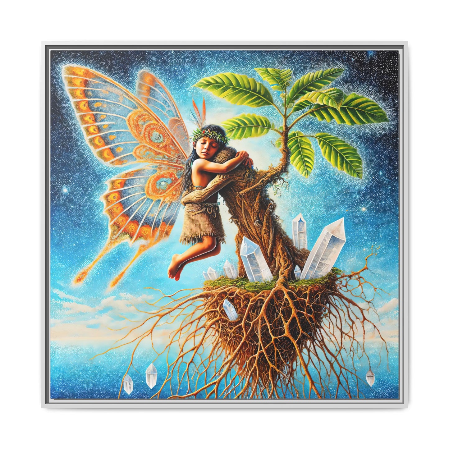 Child of The Earth-Framed Canvas Art