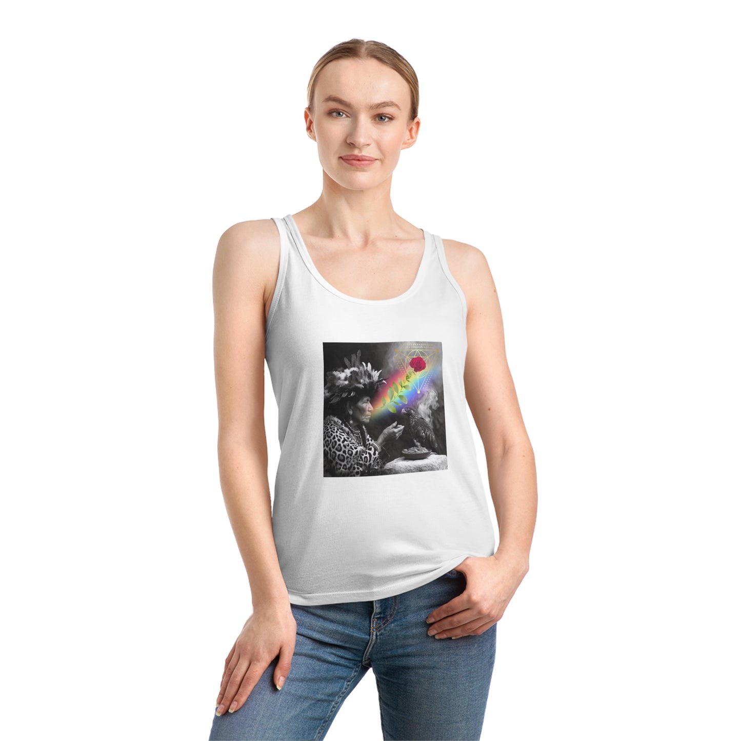 Vision of Medicine Woman-Organic Cotton Women's Tank Top