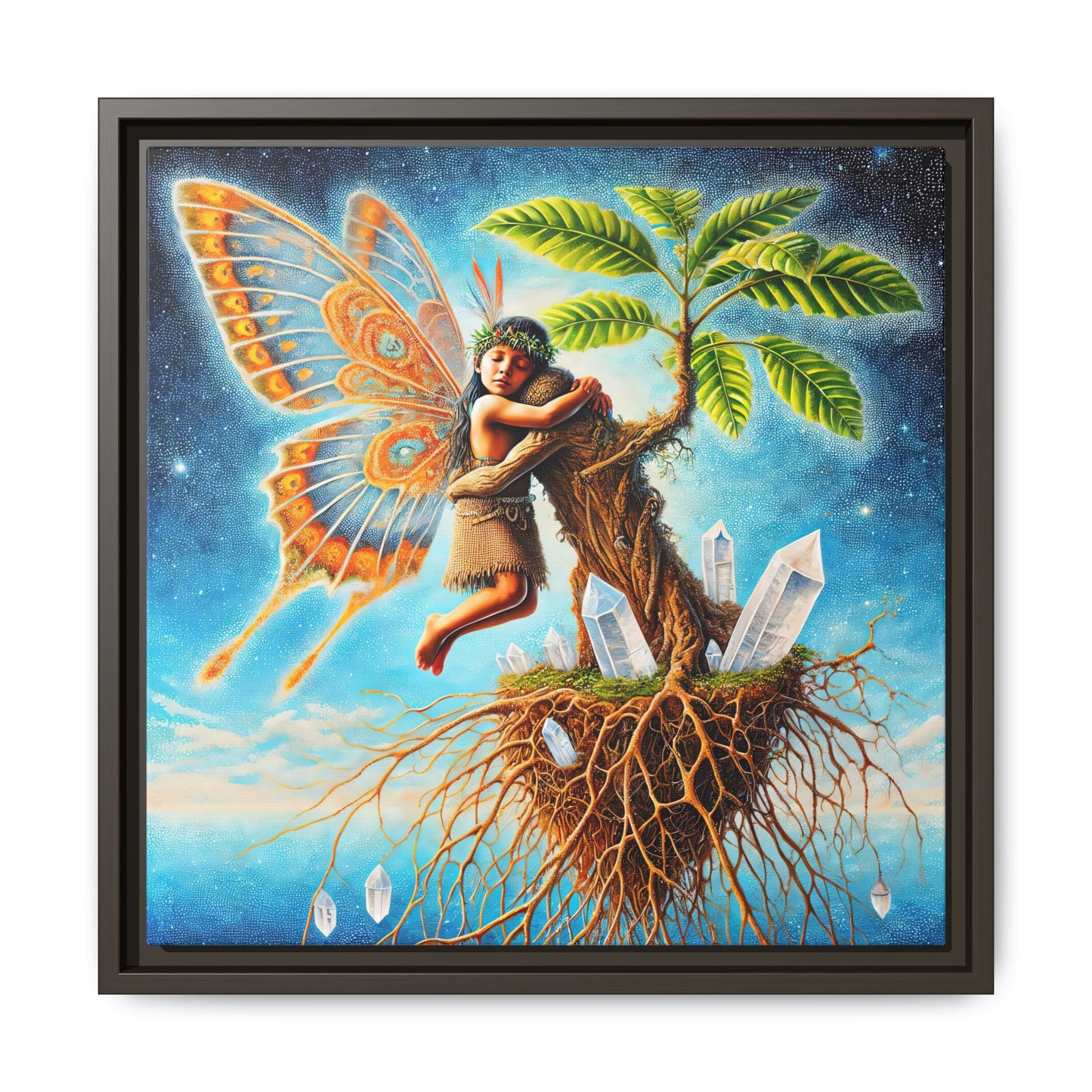 Child of The Earth-Framed Canvas Art