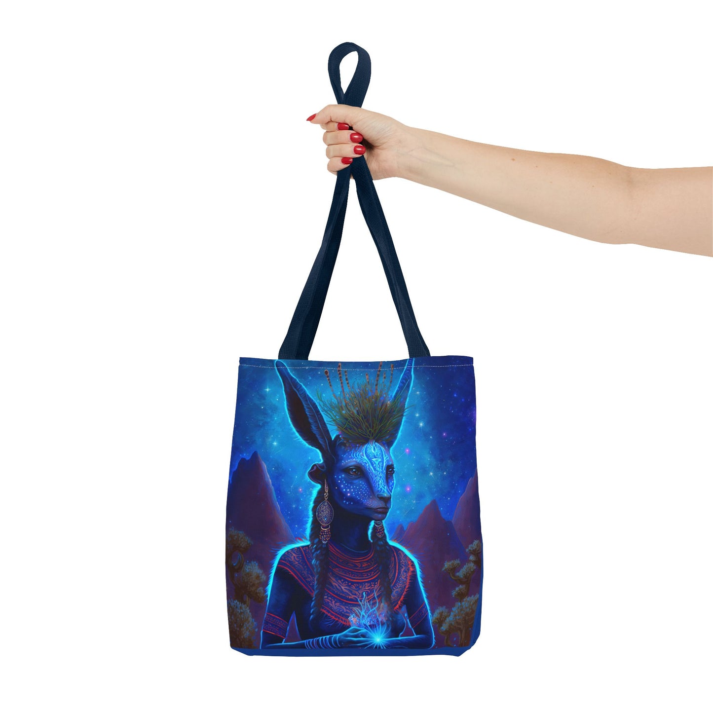 Sacred Blue Deer-Spirit Tote Bag