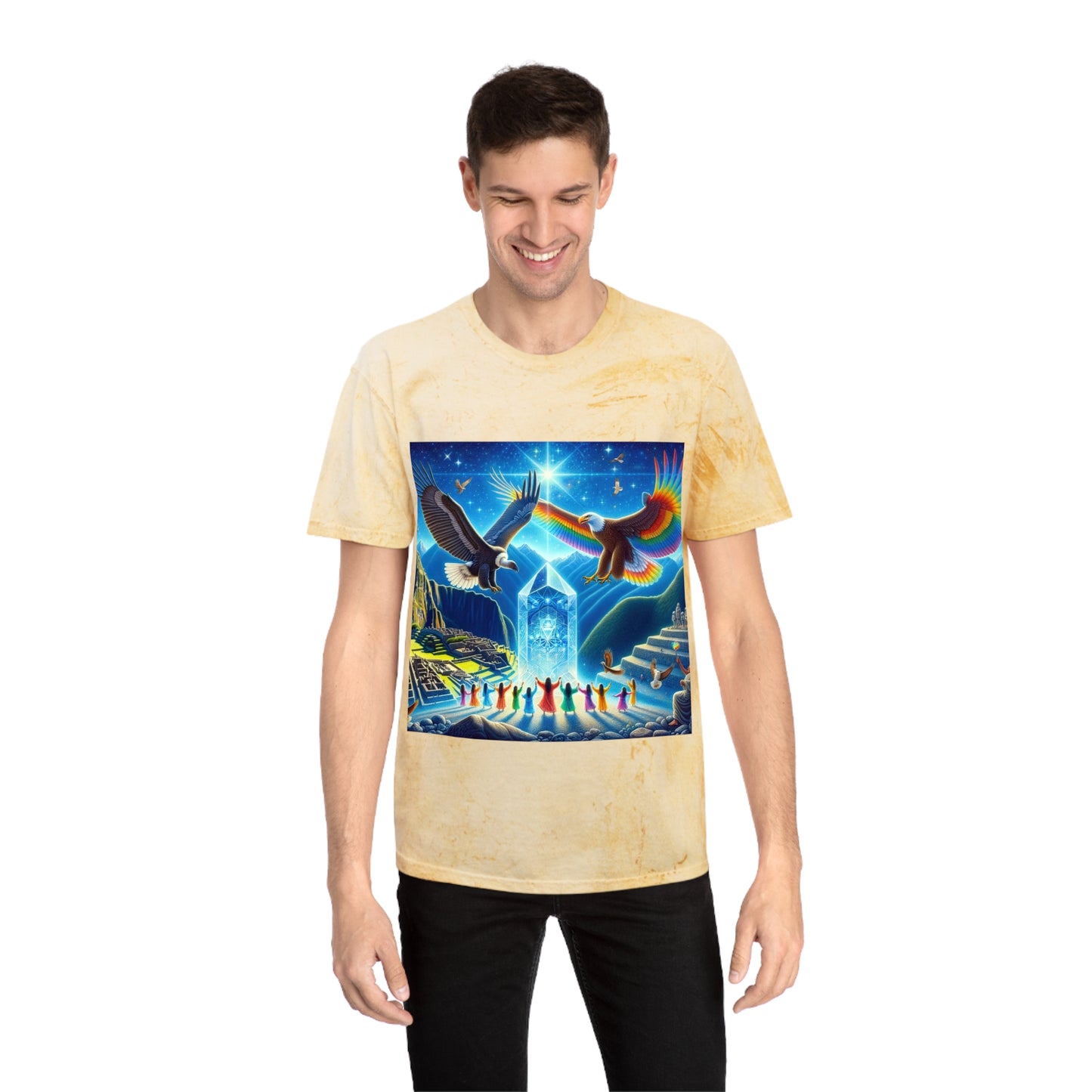 Prophecy of Eagle and Condor-Unisex Color Blast T-Shirt