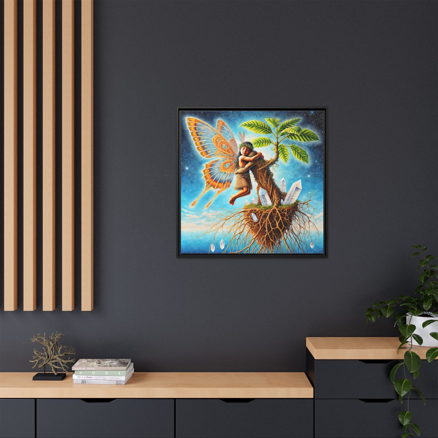 Child of The Earth-Framed Canvas Art