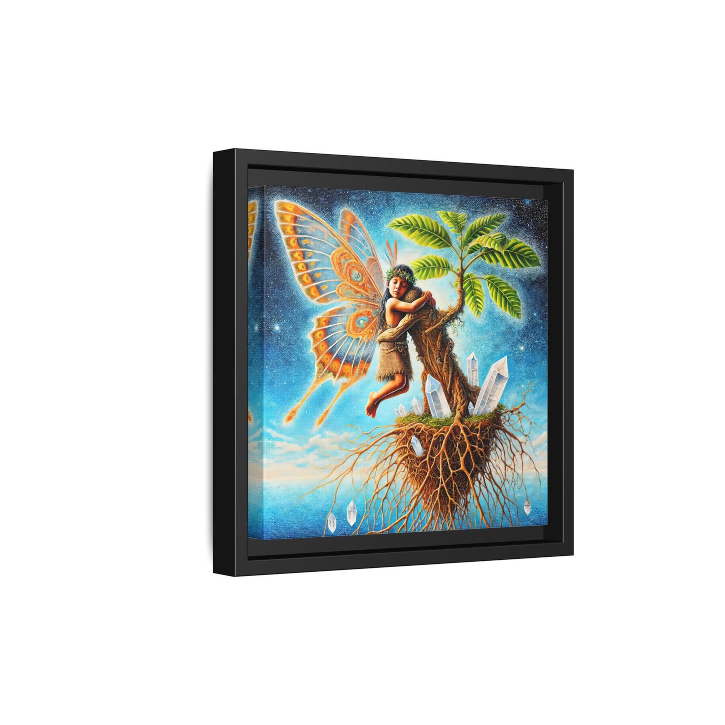 Child of The Earth-Framed Canvas Art