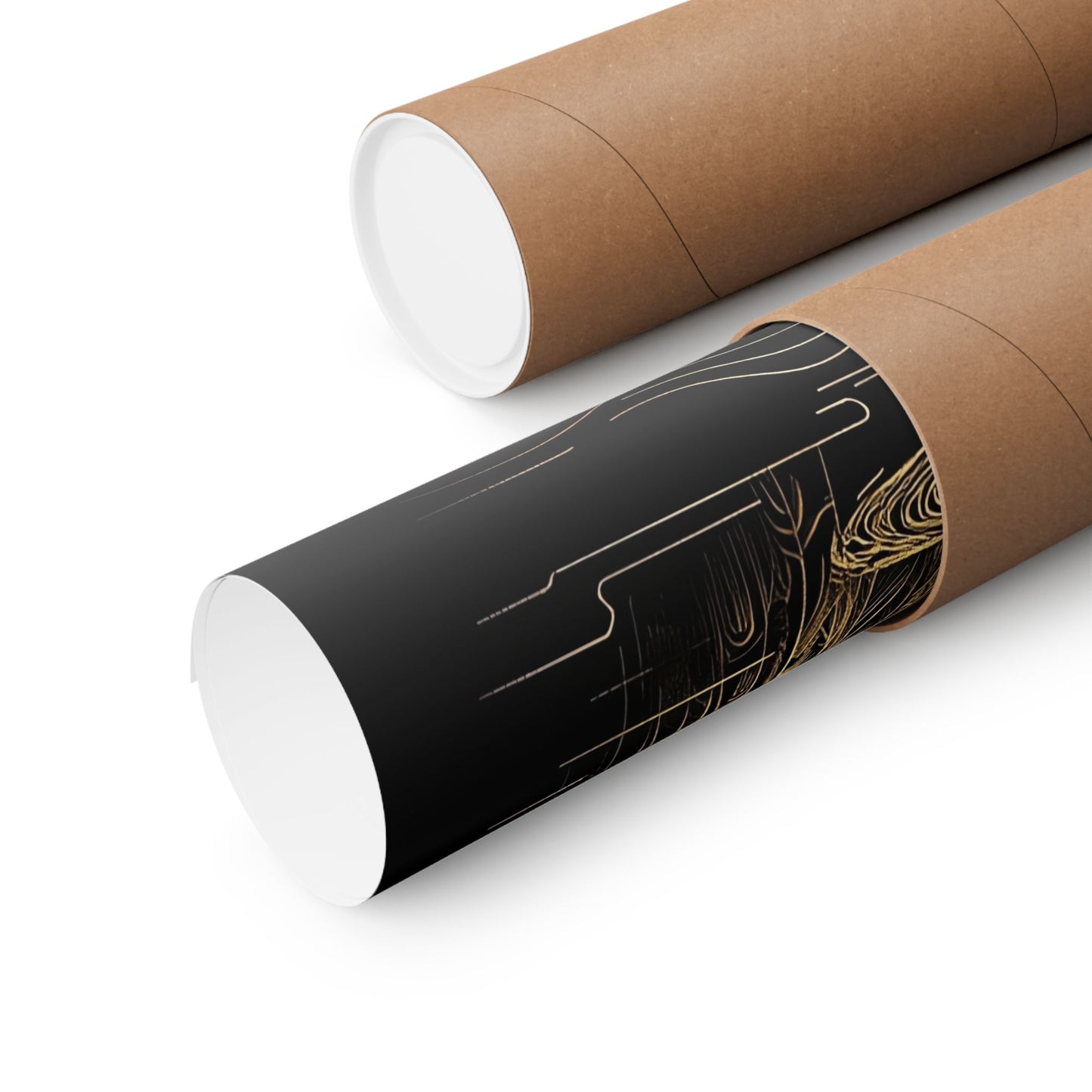 Golden Eagle and Sun-Matte Museum Grade Poster