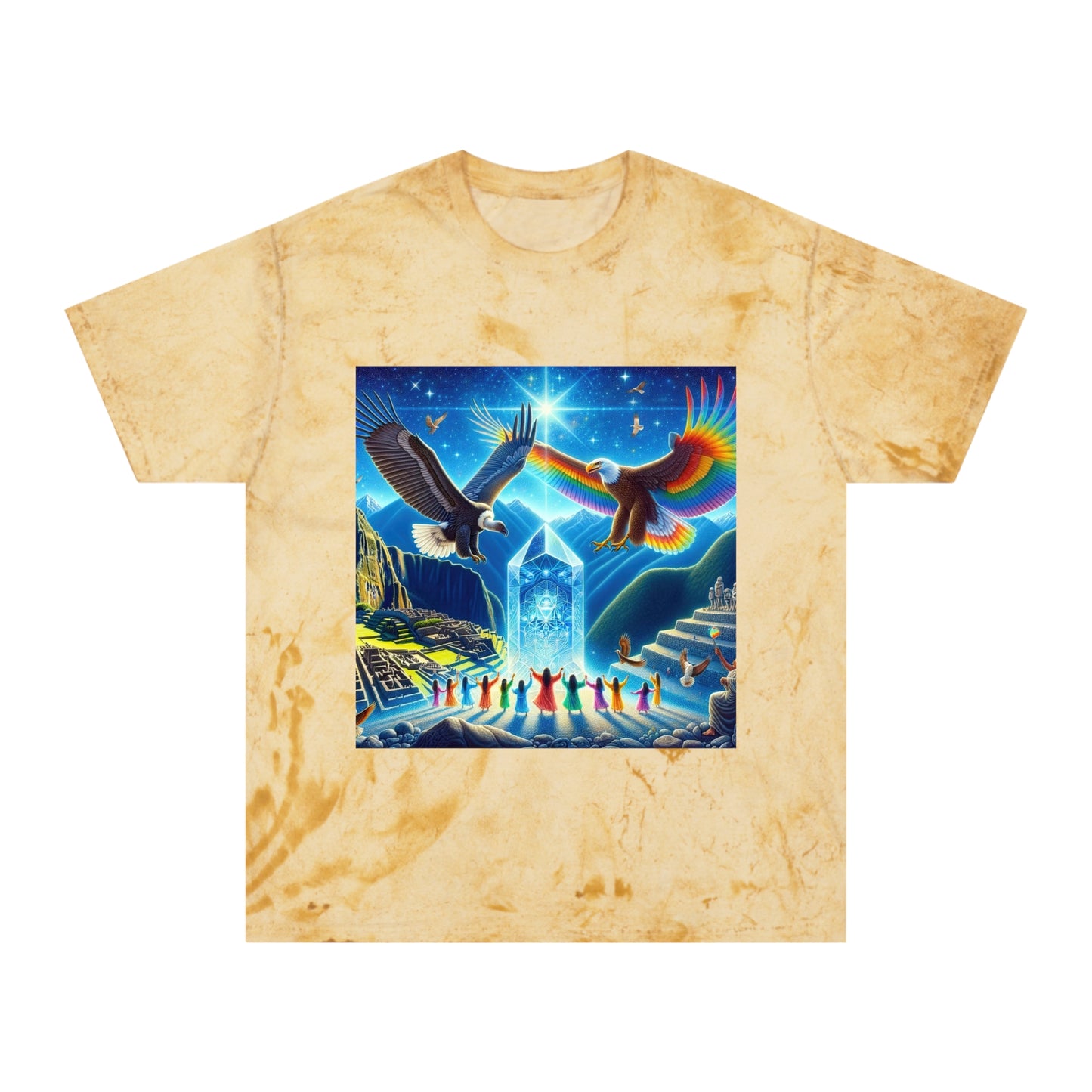 Prophecy of Eagle and Condor-Unisex Color Blast T-Shirt