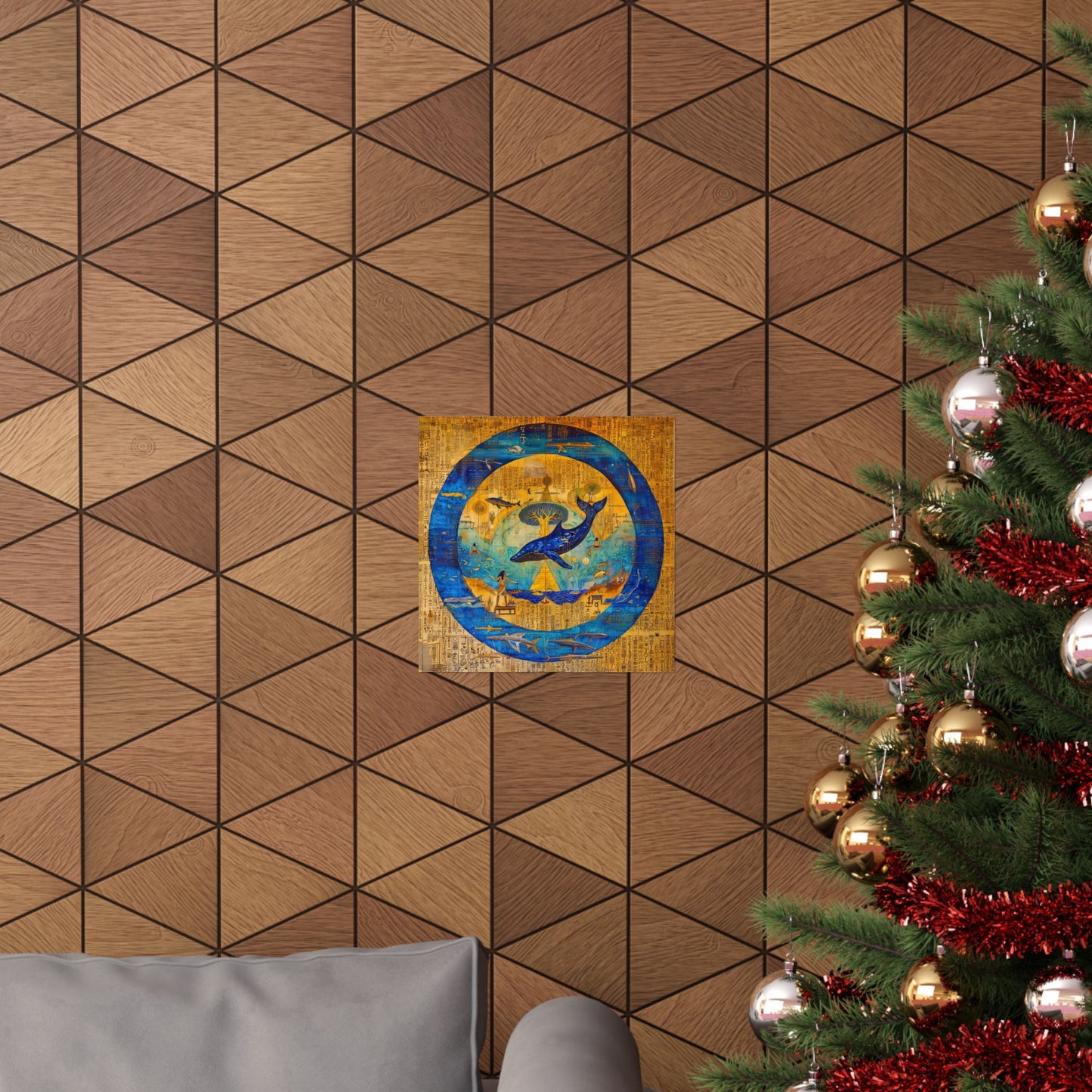 Star Whale and Tree of Life-Museum Grade Matte Poster