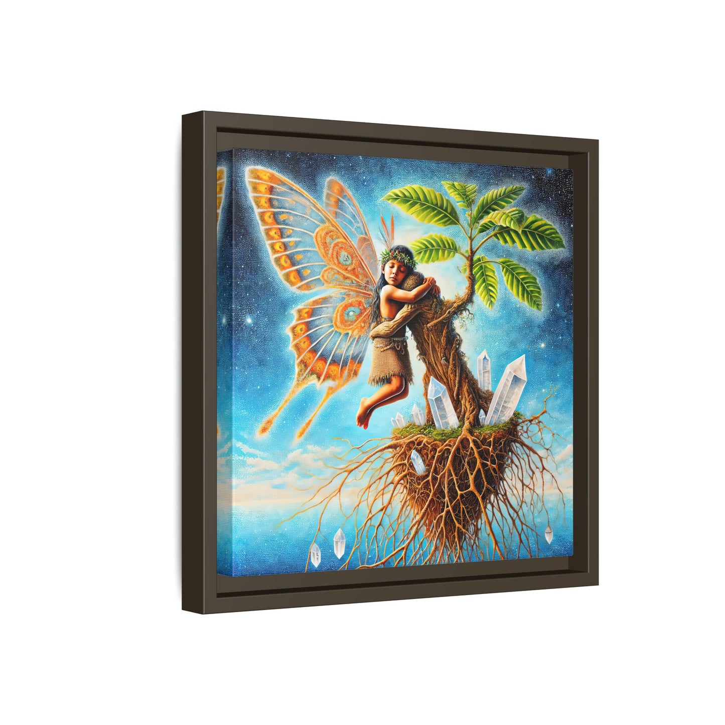 Child of The Earth-Framed Canvas Art