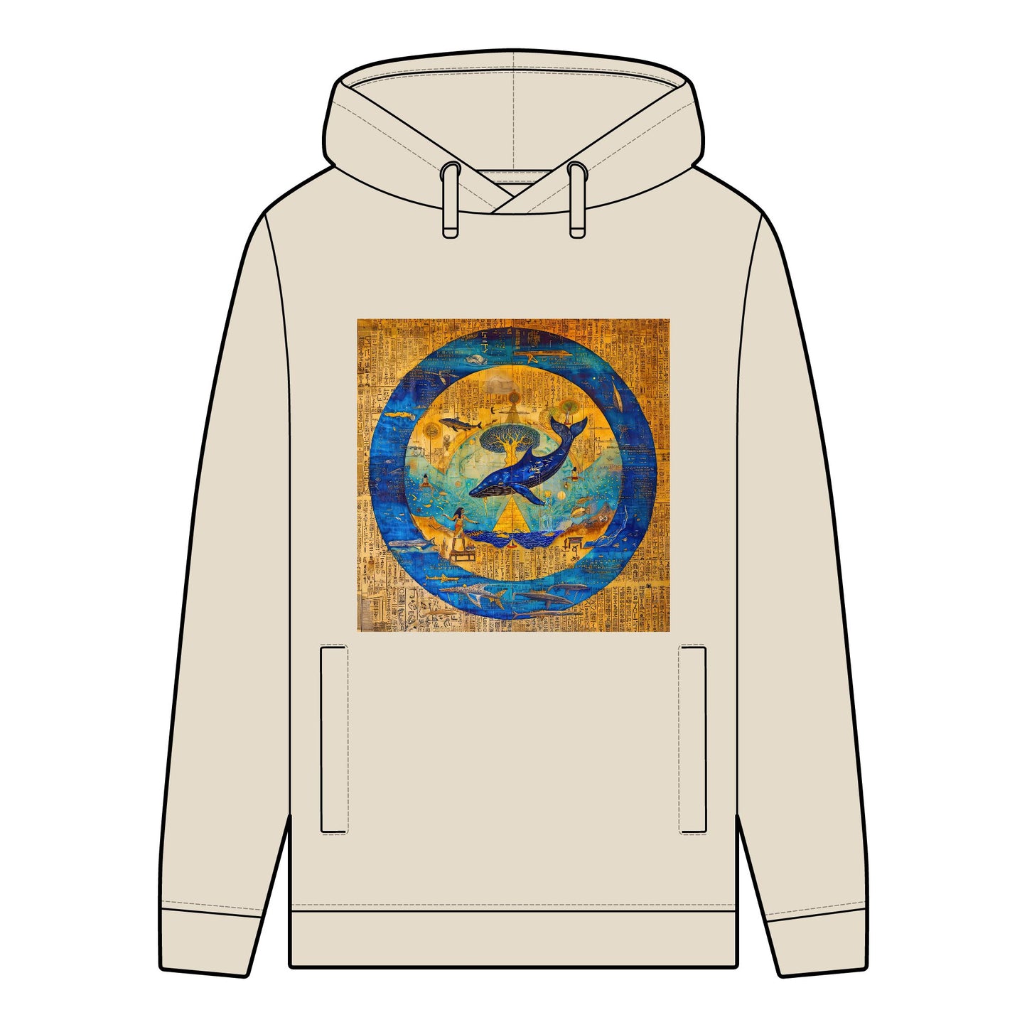 Sirius Codex: Whale Guardian and the Tree of Light-Man's 100% Organic Cotton Hoodie
