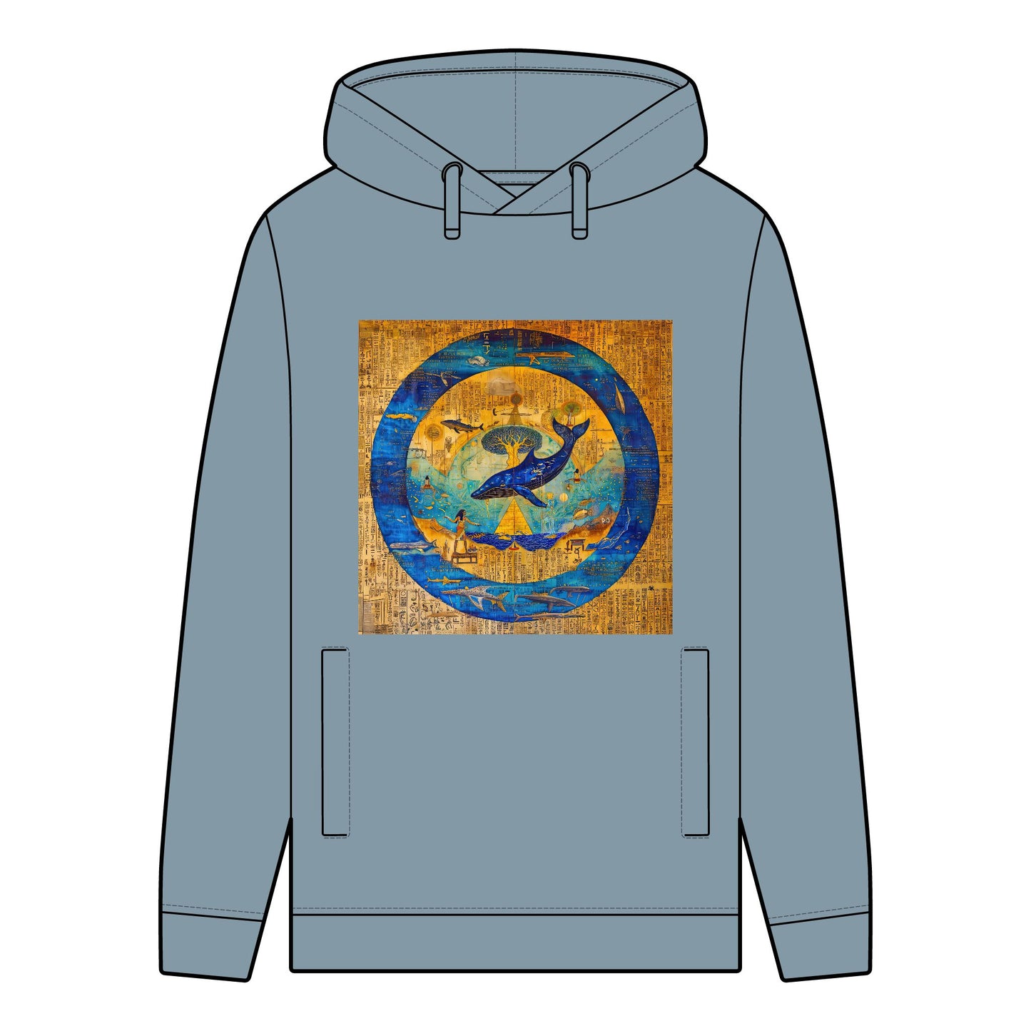 Sirius Codex: Whale Guardian and the Tree of Light-Man's 100% Organic Cotton Hoodie