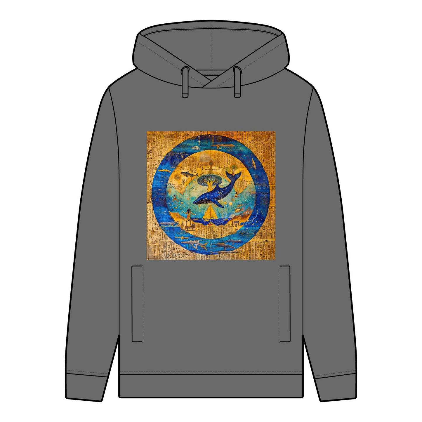 Sirius Codex: Whale Guardian and the Tree of Light-Man's 100% Organic Cotton Hoodie