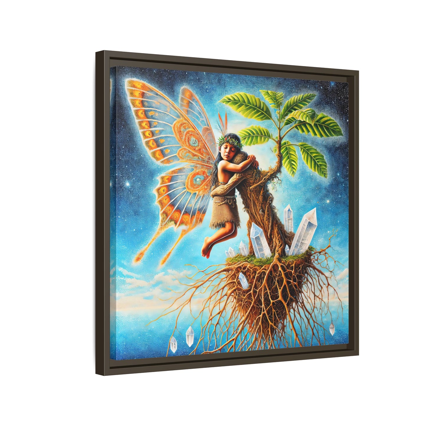 Child of The Earth-Framed Canvas Art