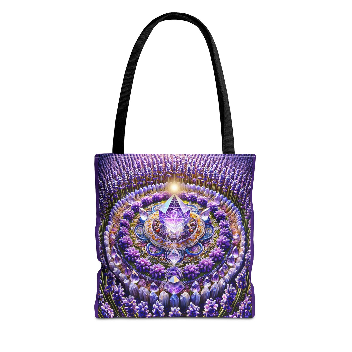 Violet Flame Mandara-Spirit Tote Bag -