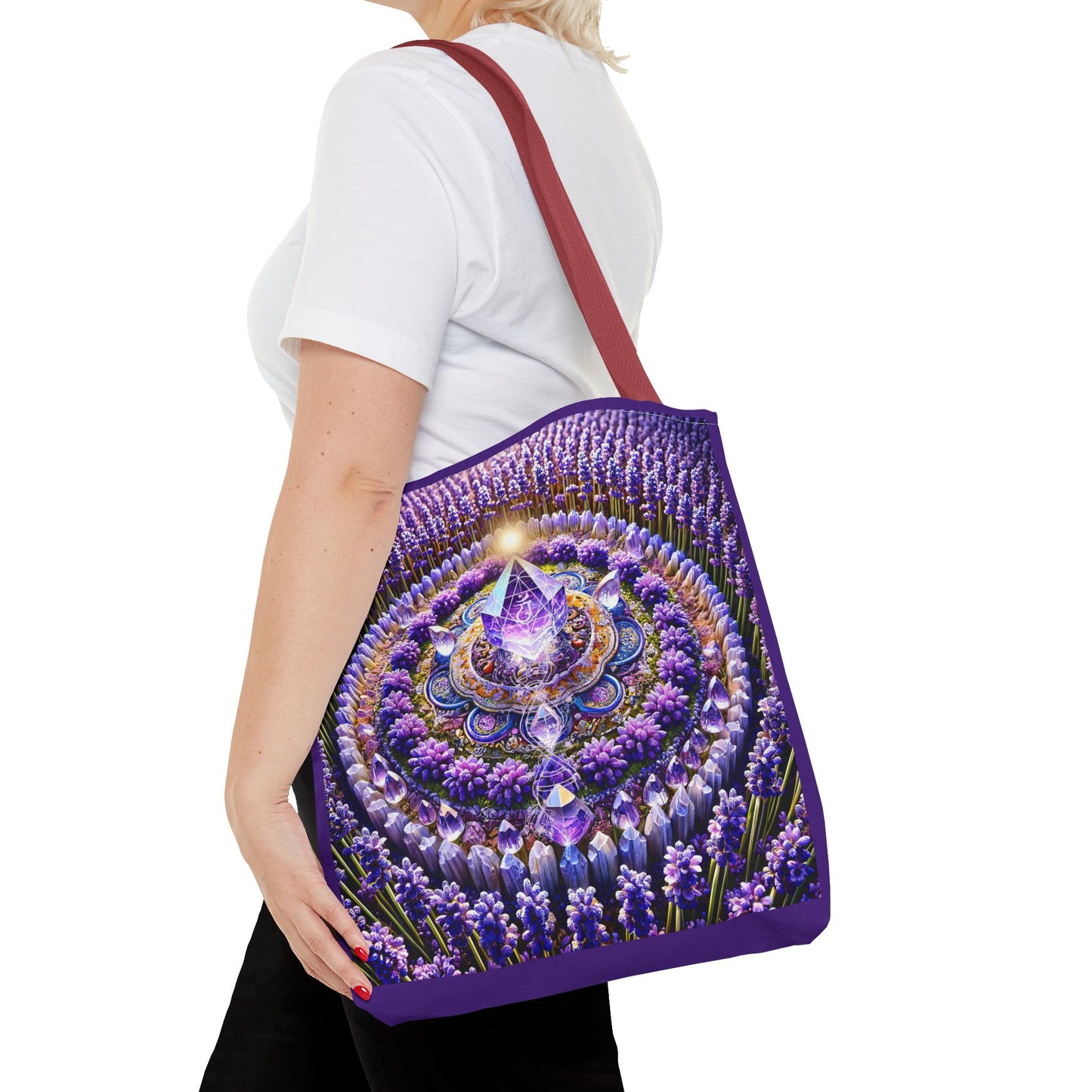 Violet Flame Mandara-Spirit Tote Bag -