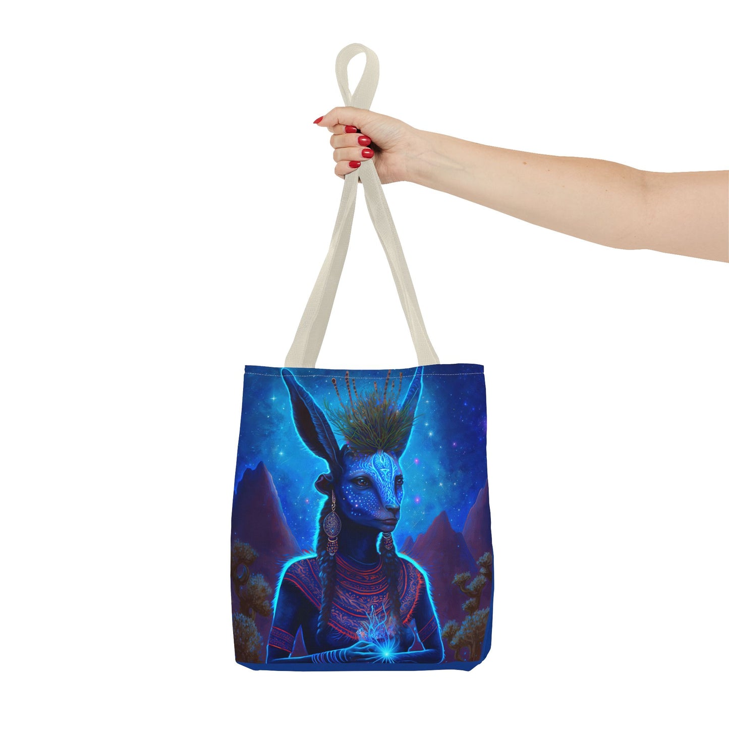 Sacred Blue Deer-Spirit Tote Bag