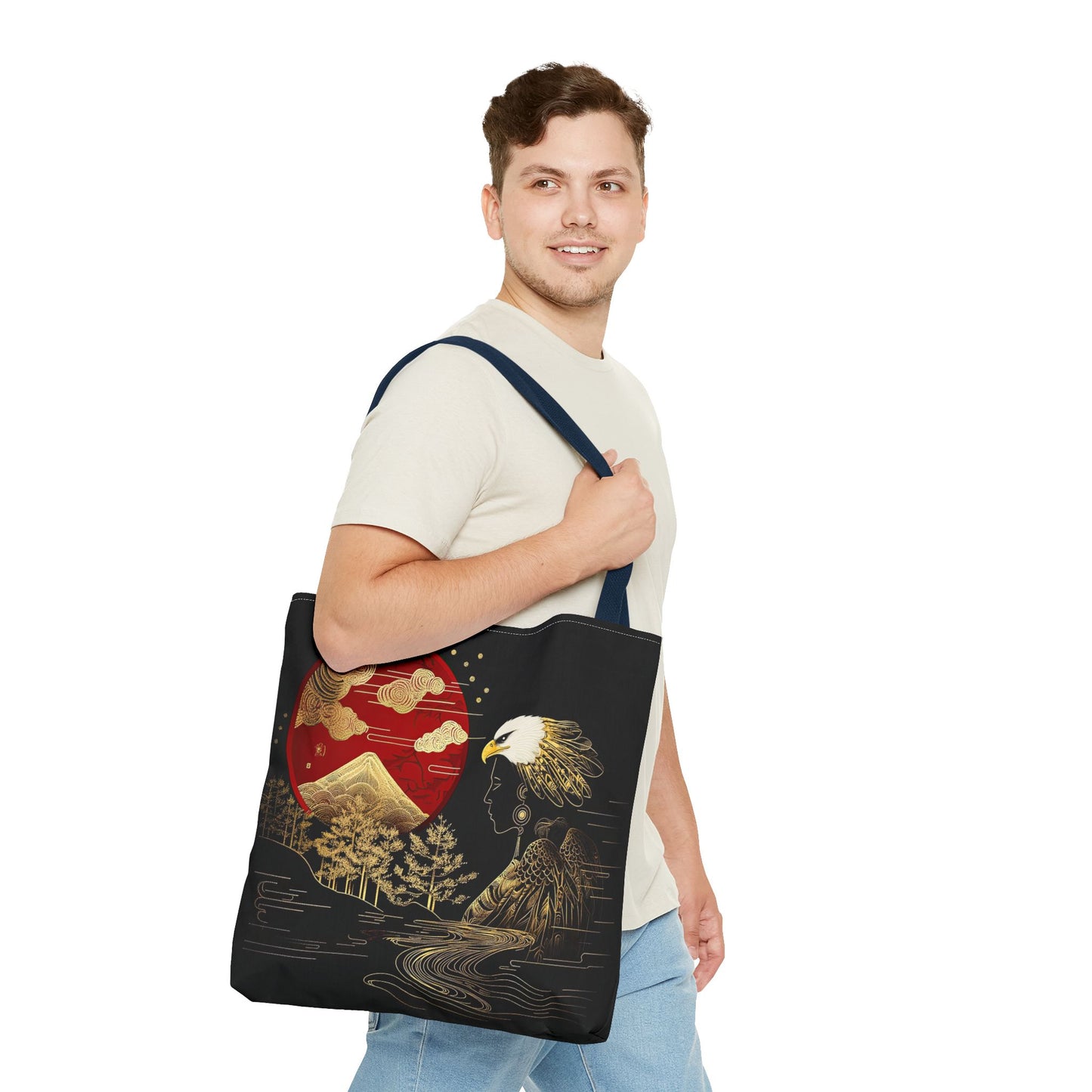 The Golden Eagle&Sun-Spirit Tote Bag