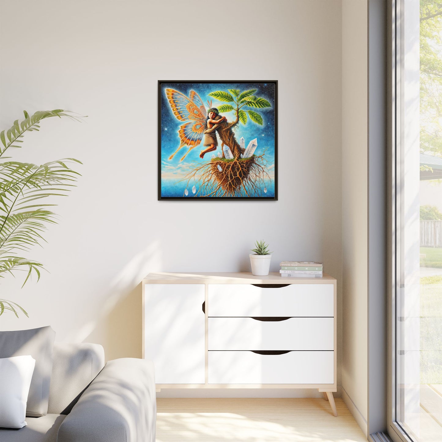 Child of The Earth-Framed Canvas Art
