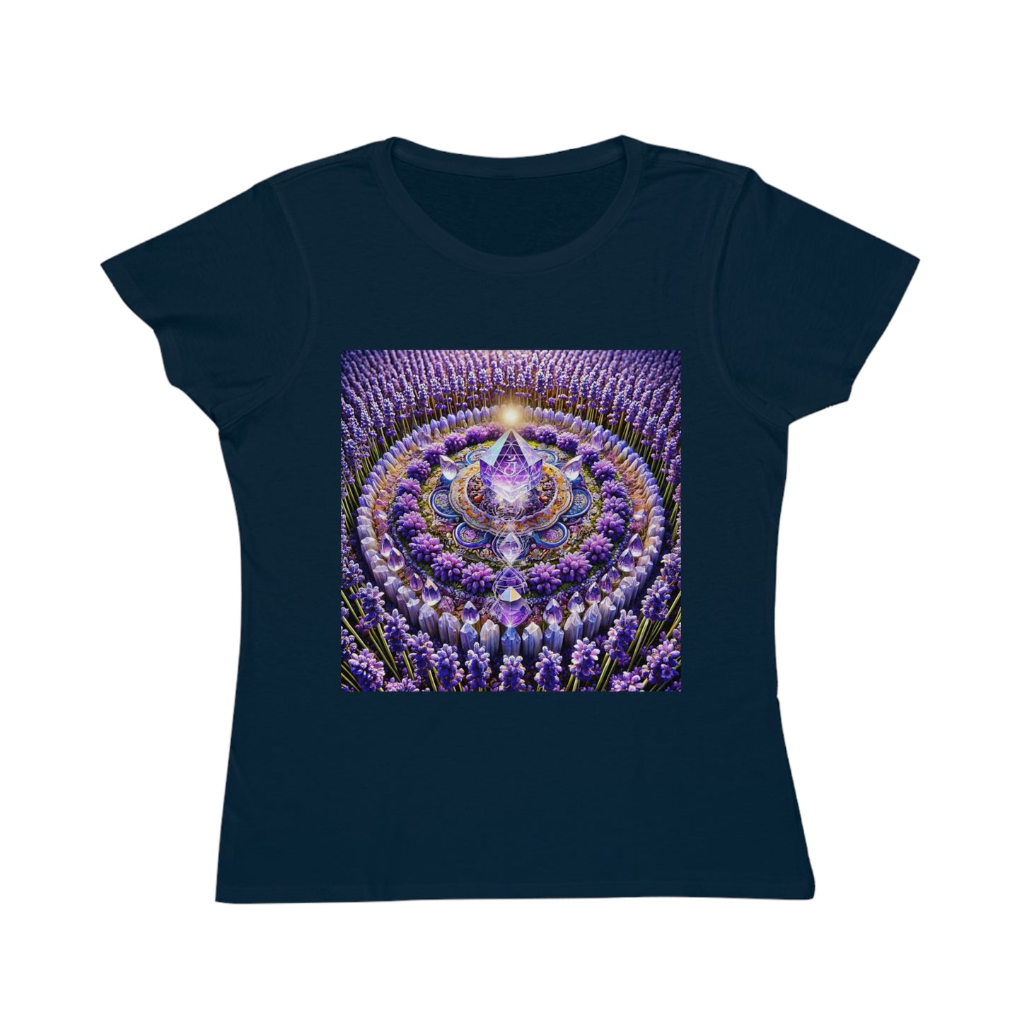 Violet Flame Mandala -Organic Cotton Women's T-Shirt