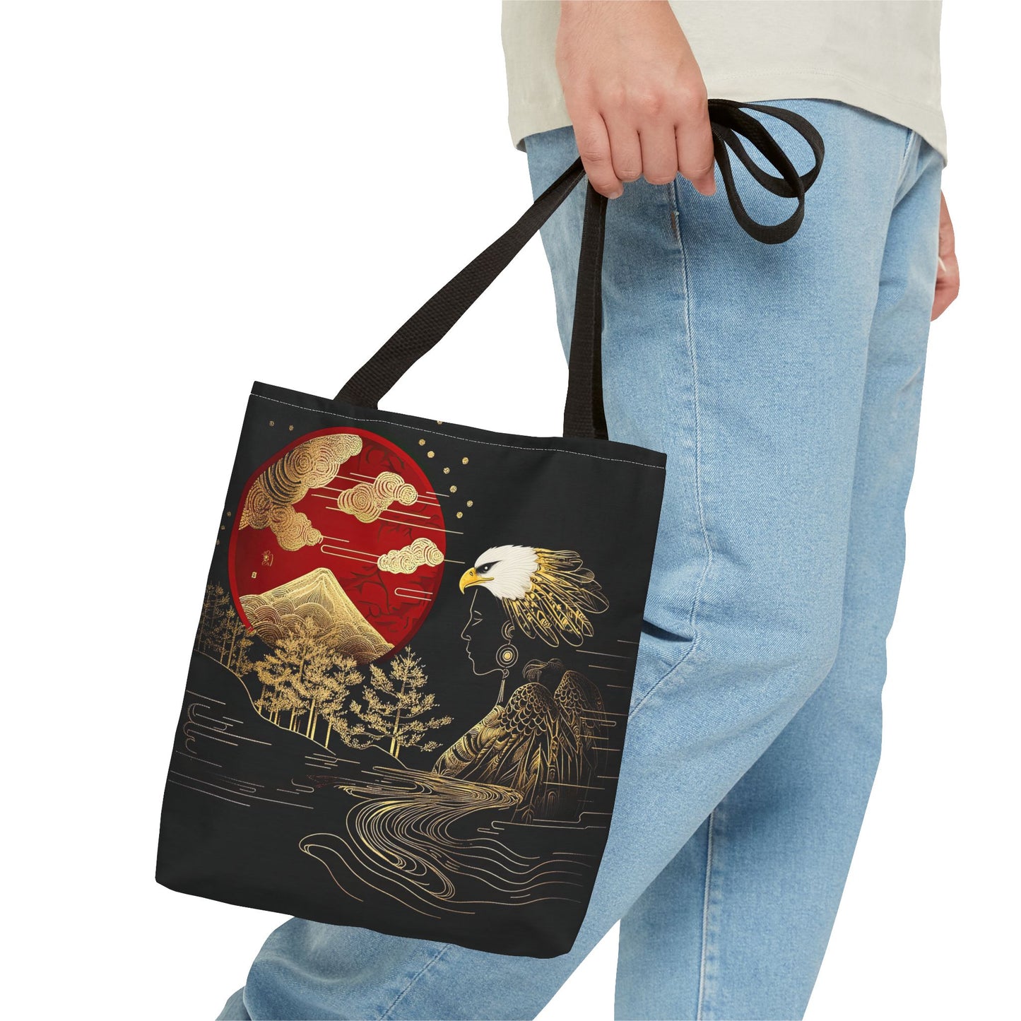 The Golden Eagle&Sun-Spirit Tote Bag