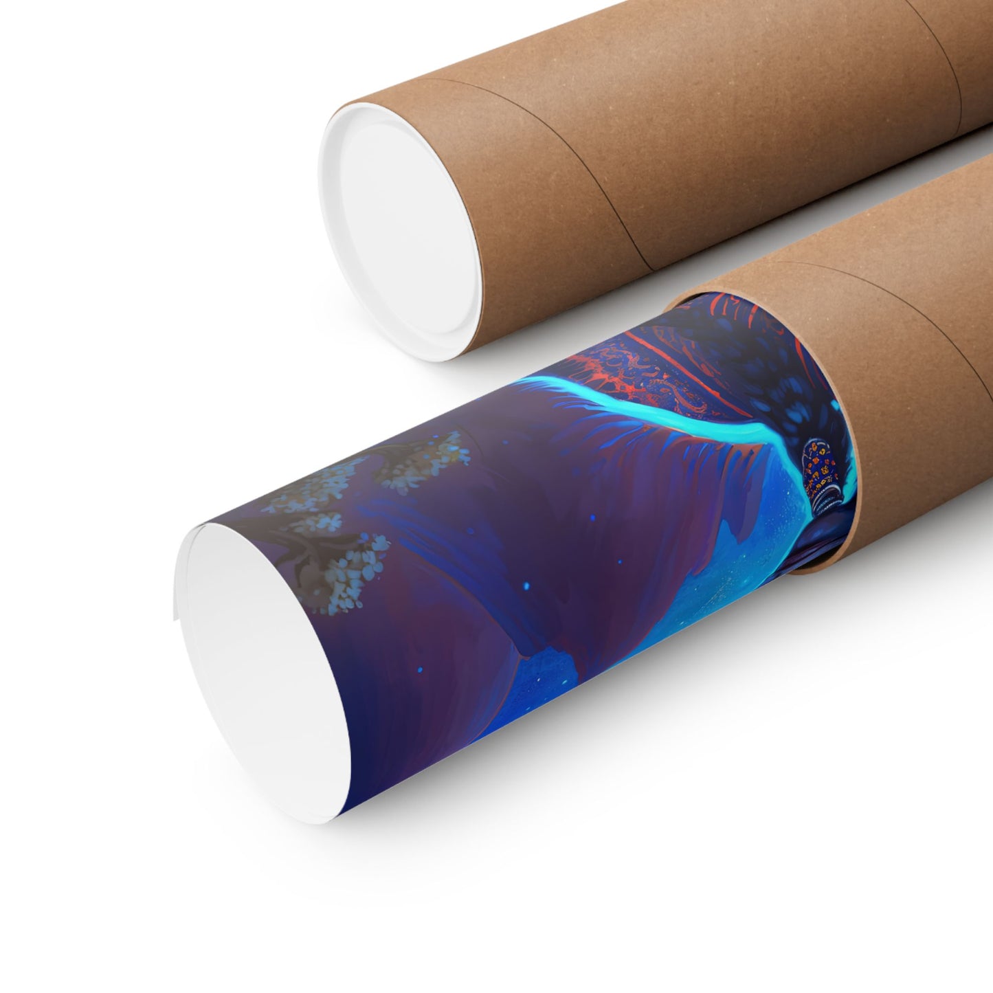 Blue Deer Spirit-Matte Vertical Posters