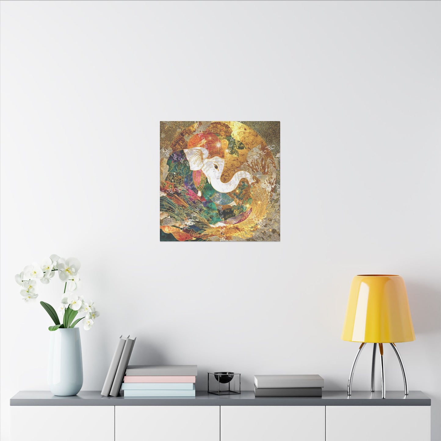Blessing of Ganesha-Matte Premium Canvas Art