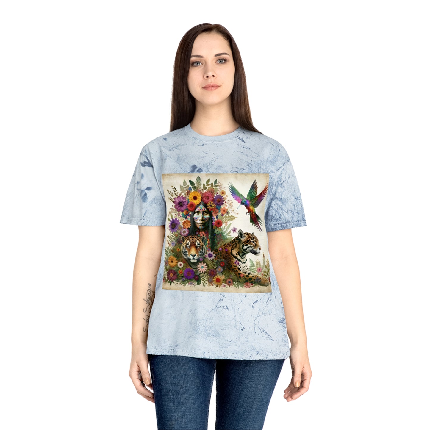 Whisper of the Medicine Woman-Unisex Color Blast T-Shirt
