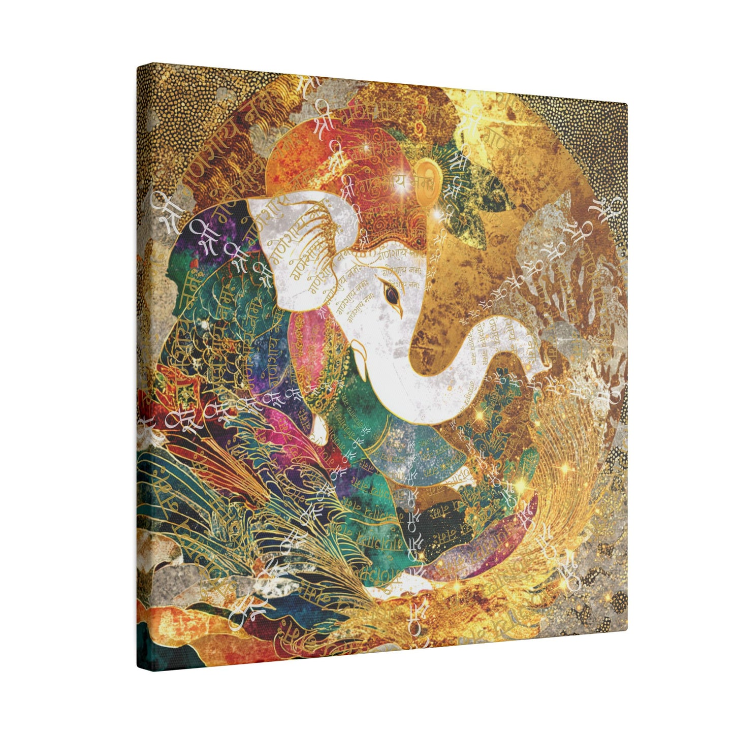 Blessing of Ganesha-Matte Premium Canvas Art