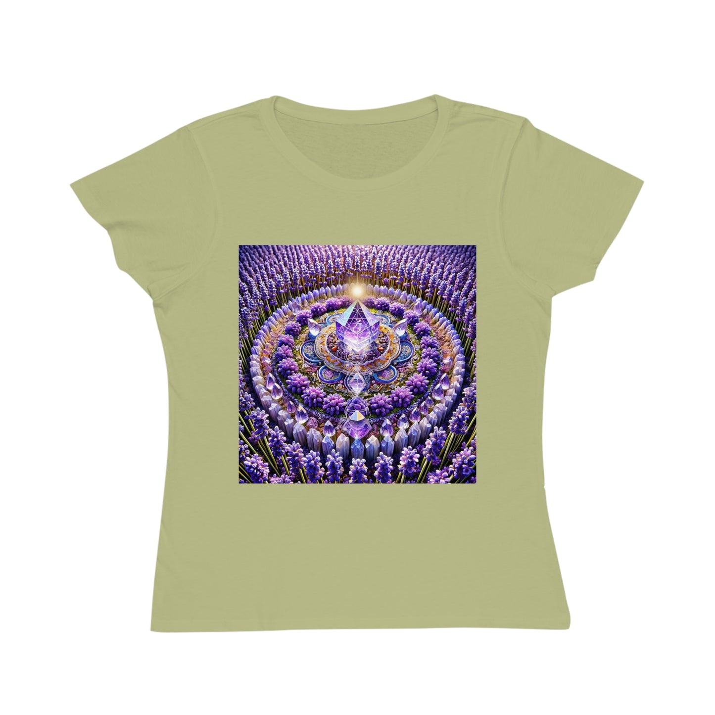 Violet Flame Mandala -Organic Cotton Women's T-Shirt