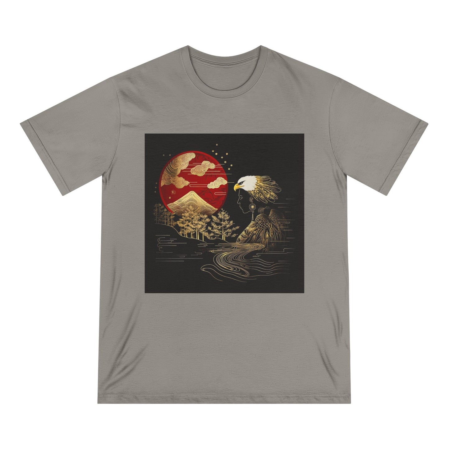 The Golden Eagle& Sun-Unisex 100% Organic Cotton T-Shirt