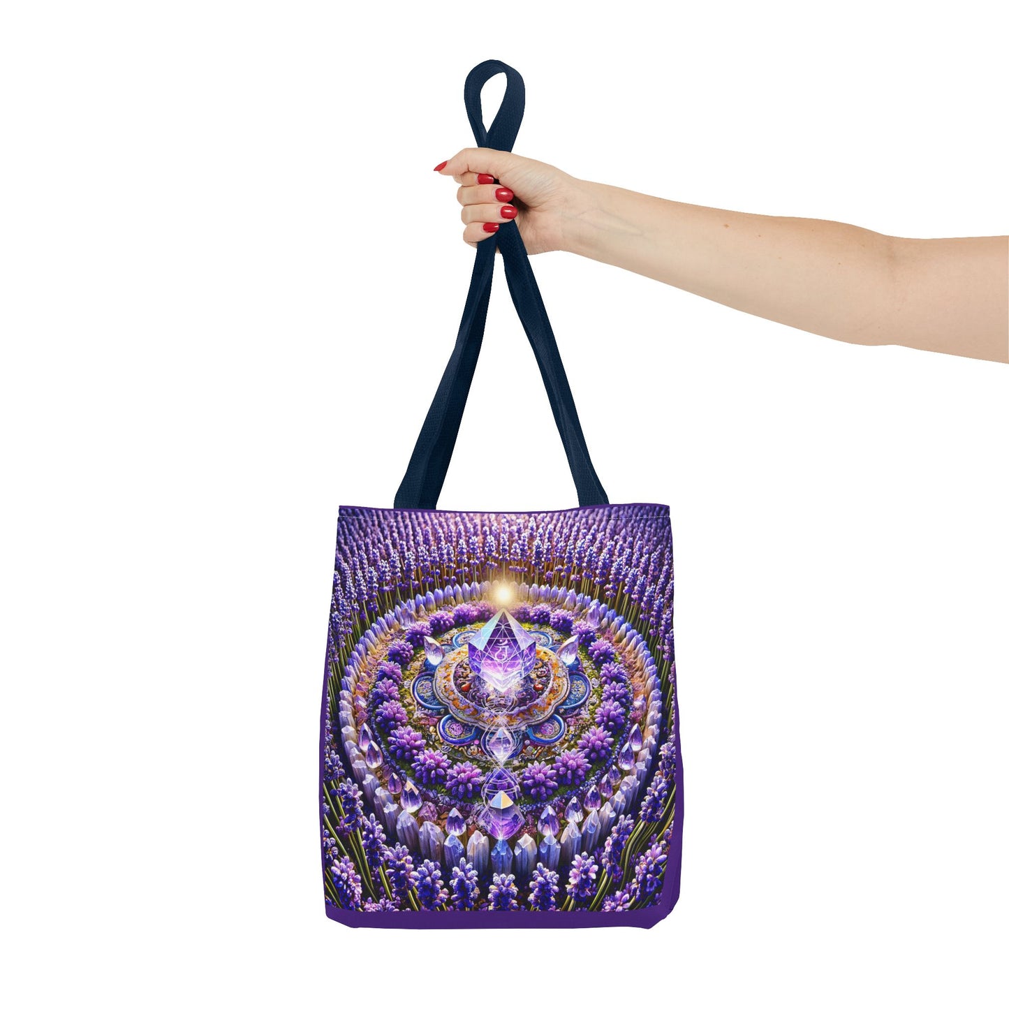 Violet Flame Mandara-Spirit Tote Bag -