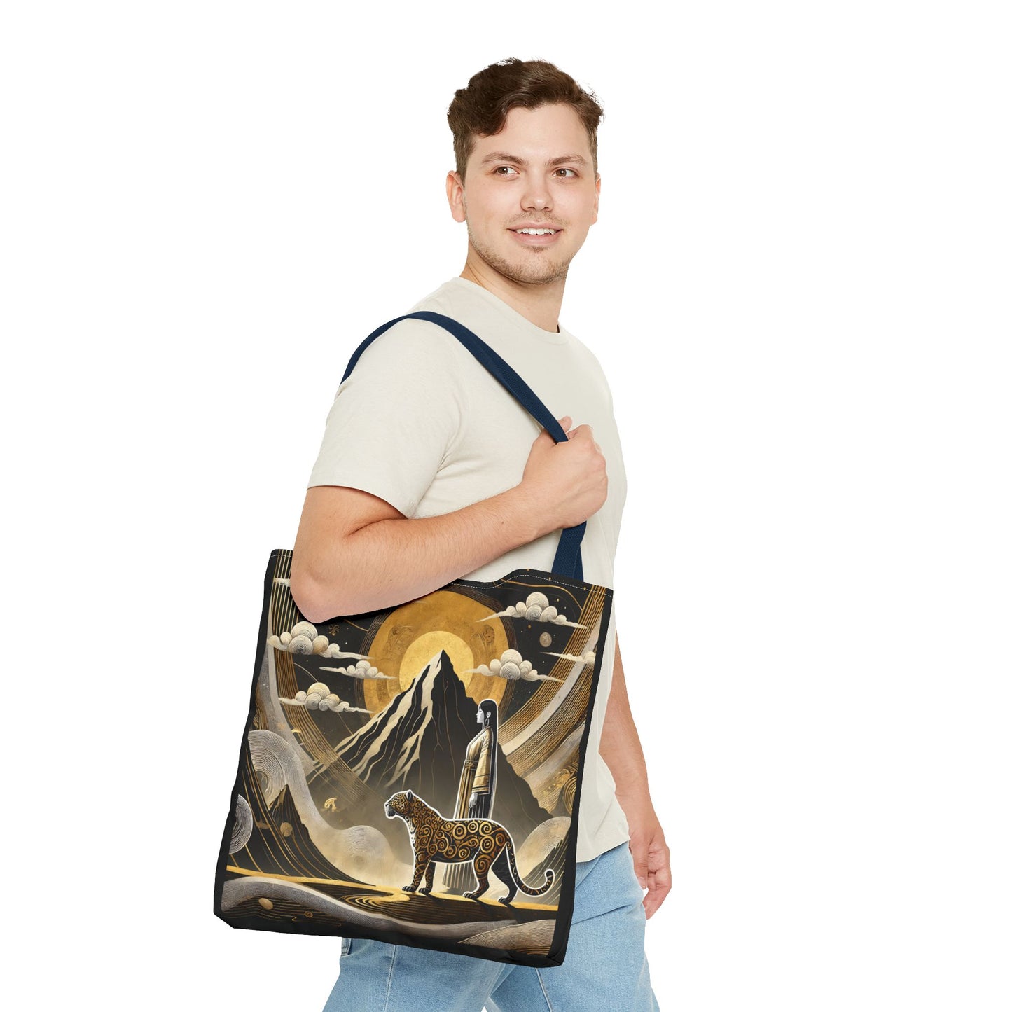 Golden Dream & Jaguar's Path Spirit Tote Bag
