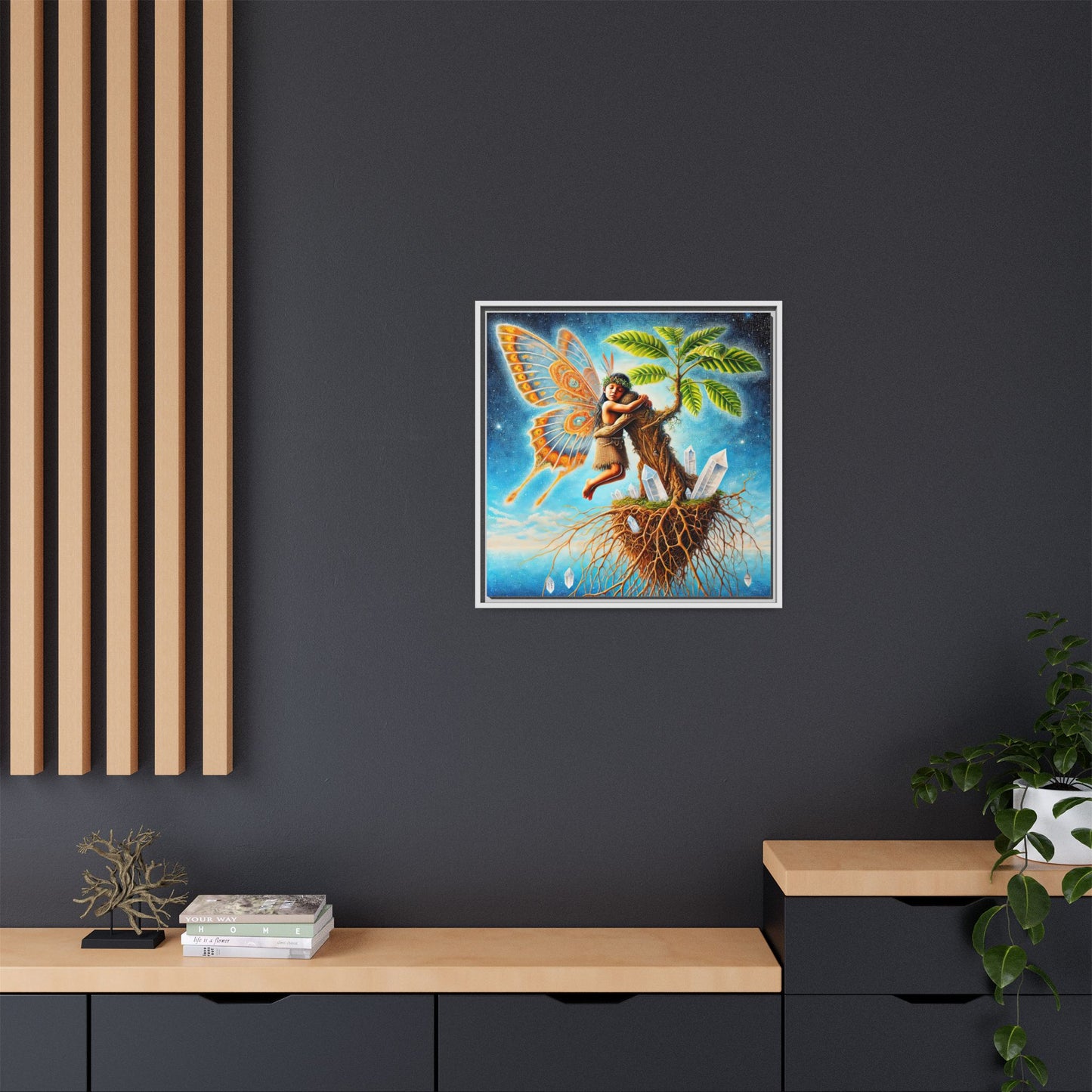 Child of The Earth-Framed Canvas Art