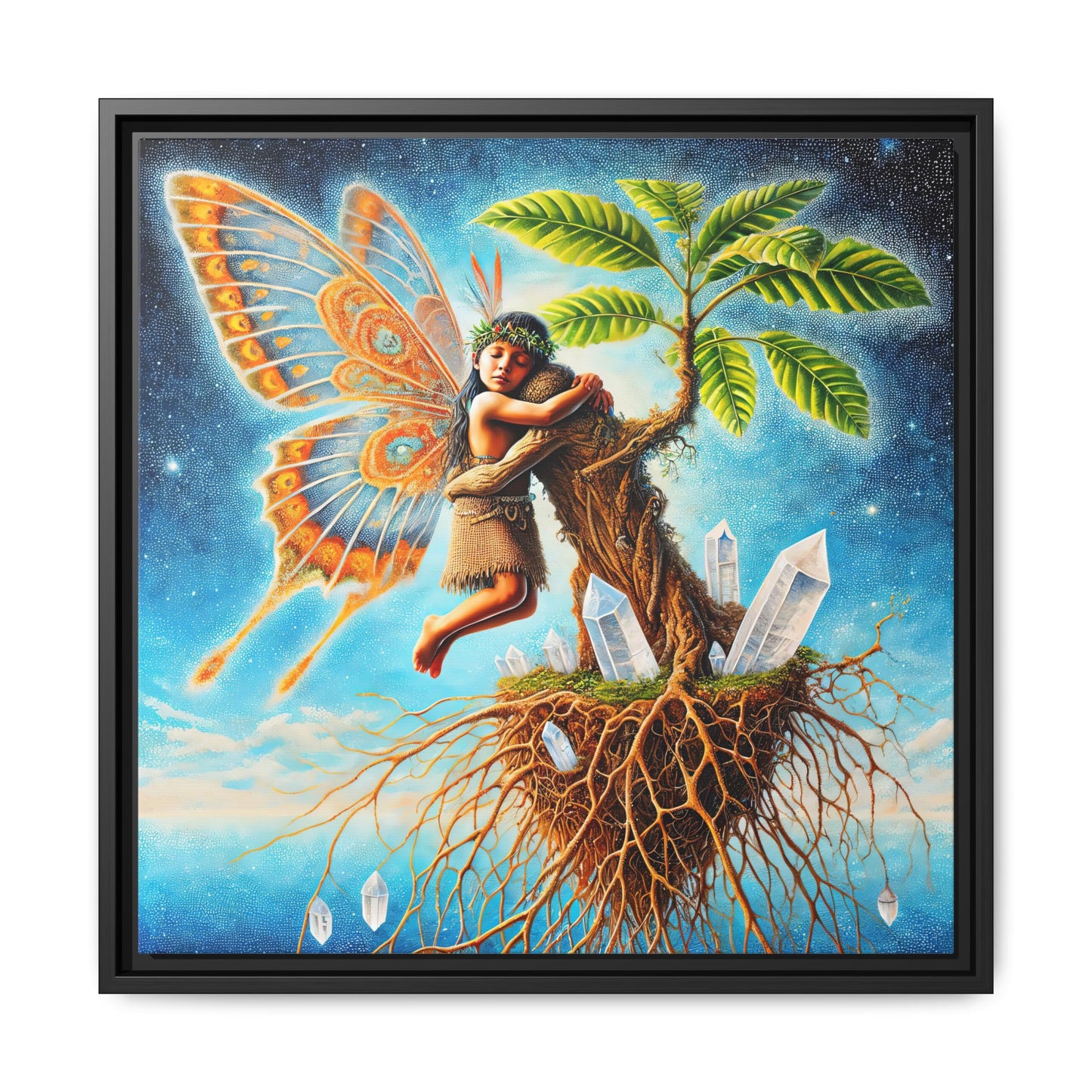 Child of The Earth-Framed Canvas Art