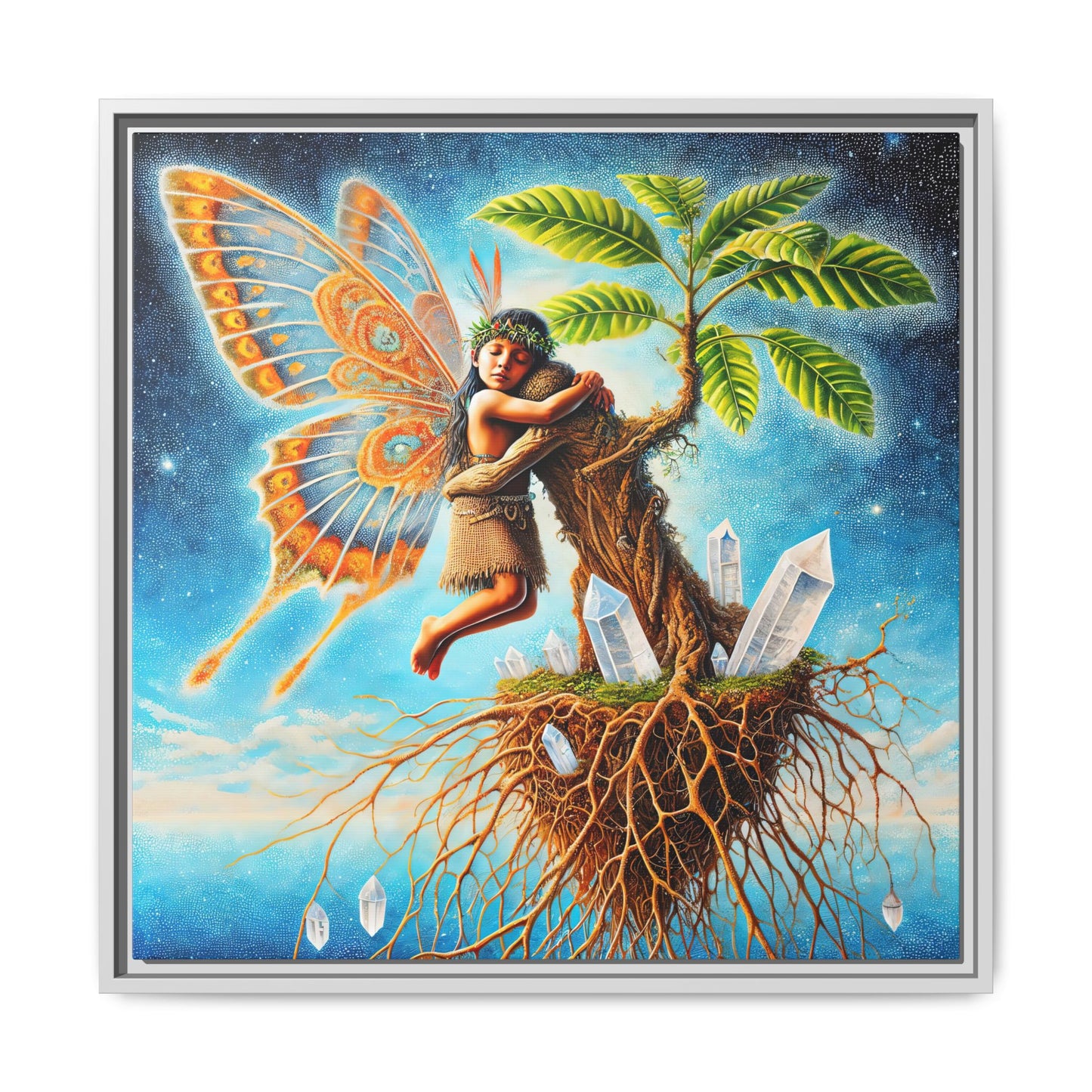 Child of The Earth-Framed Canvas Art