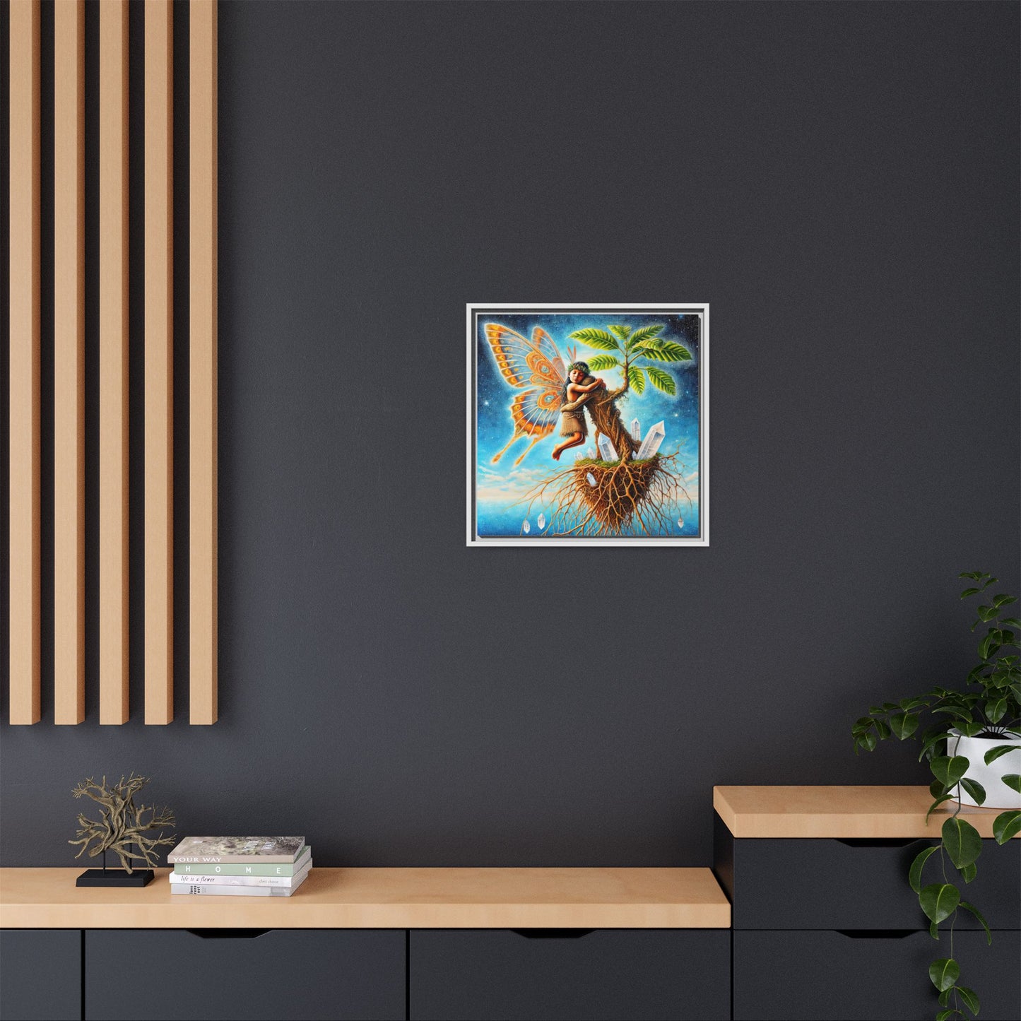 Child of The Earth-Framed Canvas Art