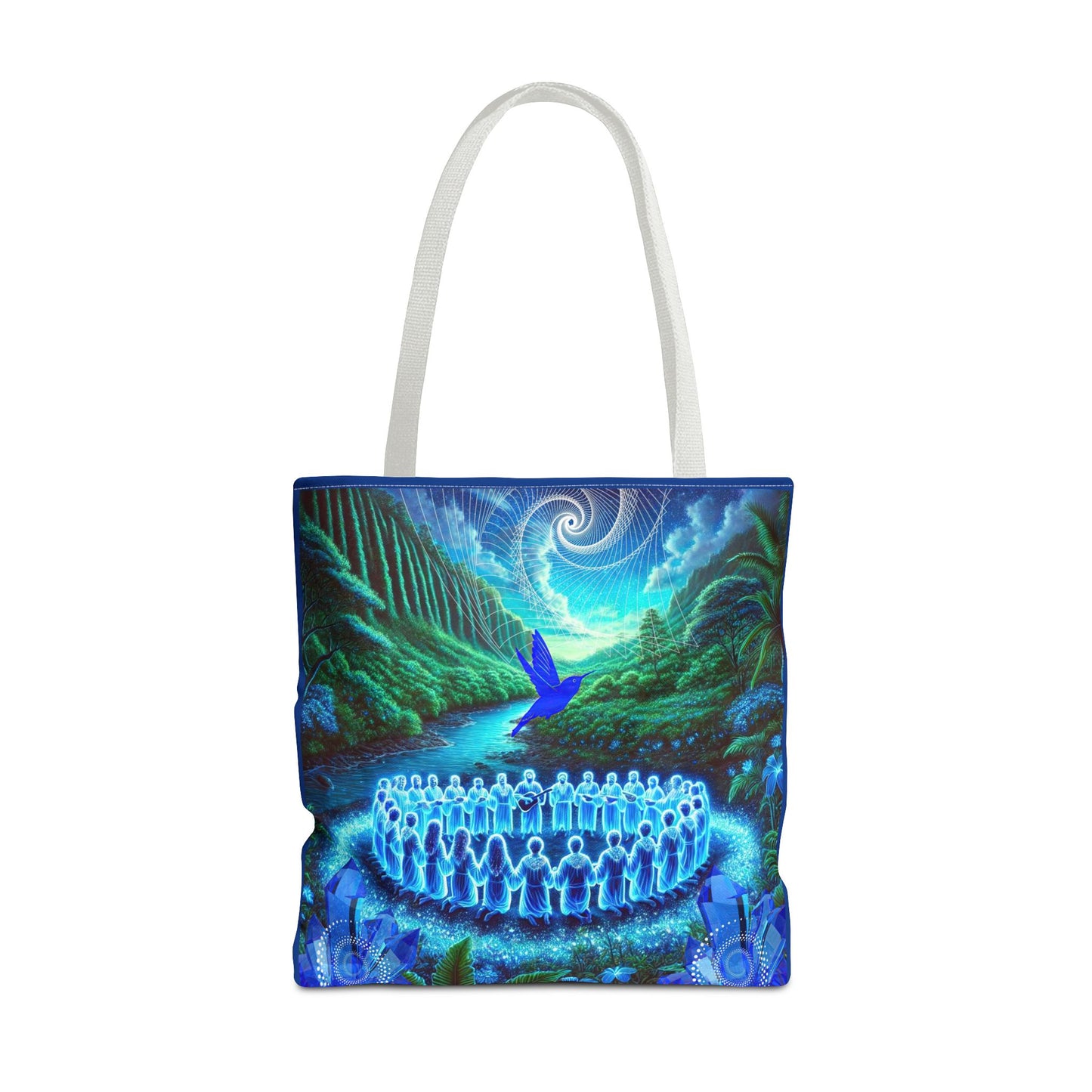The Song of the Blue Hummingbird-Spirit Tote Bag