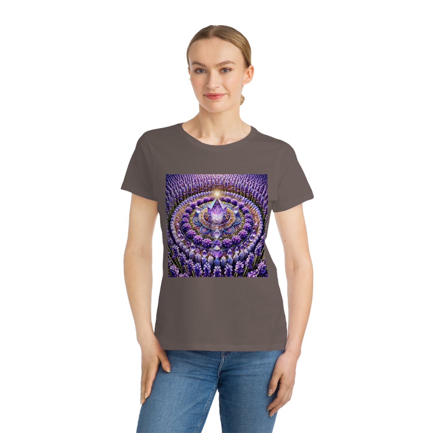Violet Flame Mandala -Organic Cotton Women's T-Shirt