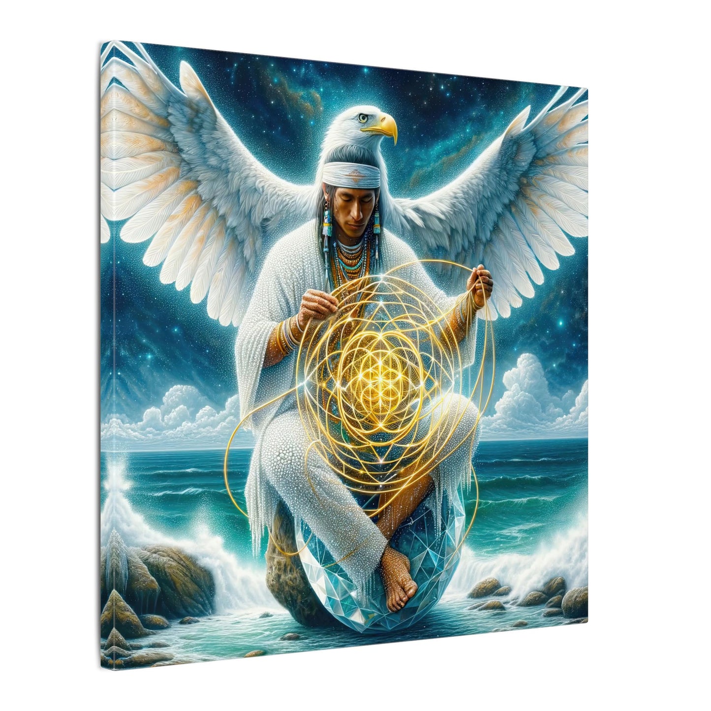 The Weaver of Light-Matte Canvas Art